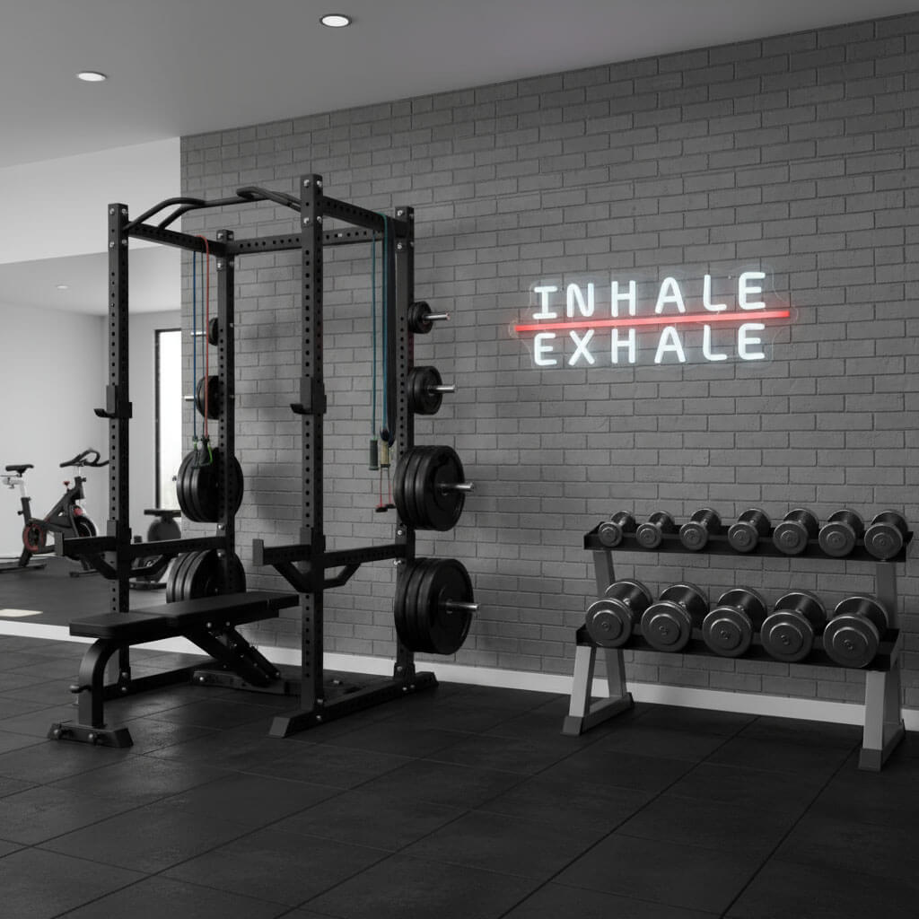 Inhale Exhale - Gym LED Neon Sign