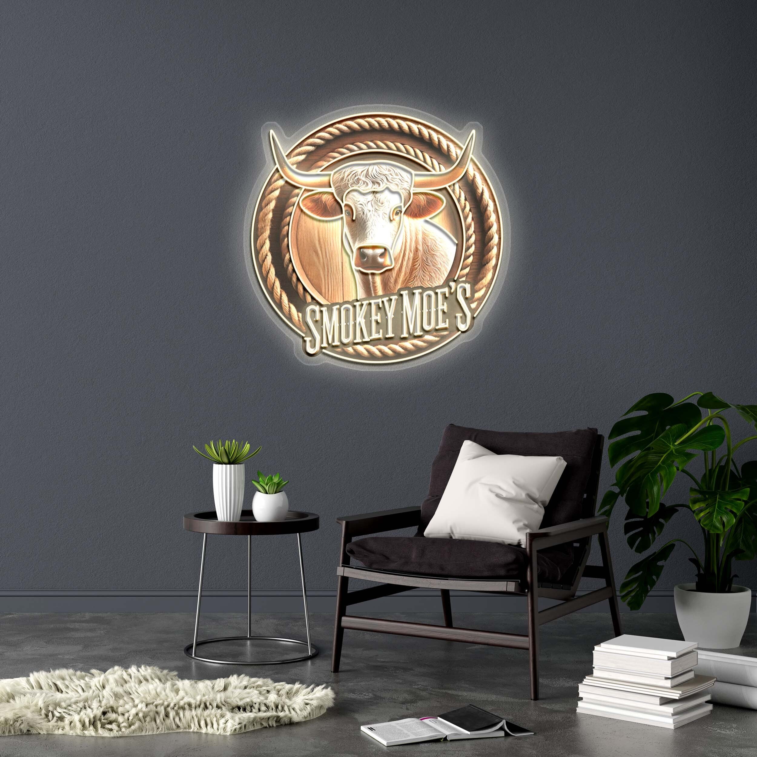 SMOKEY MOE'S - Premium Neon Artwork