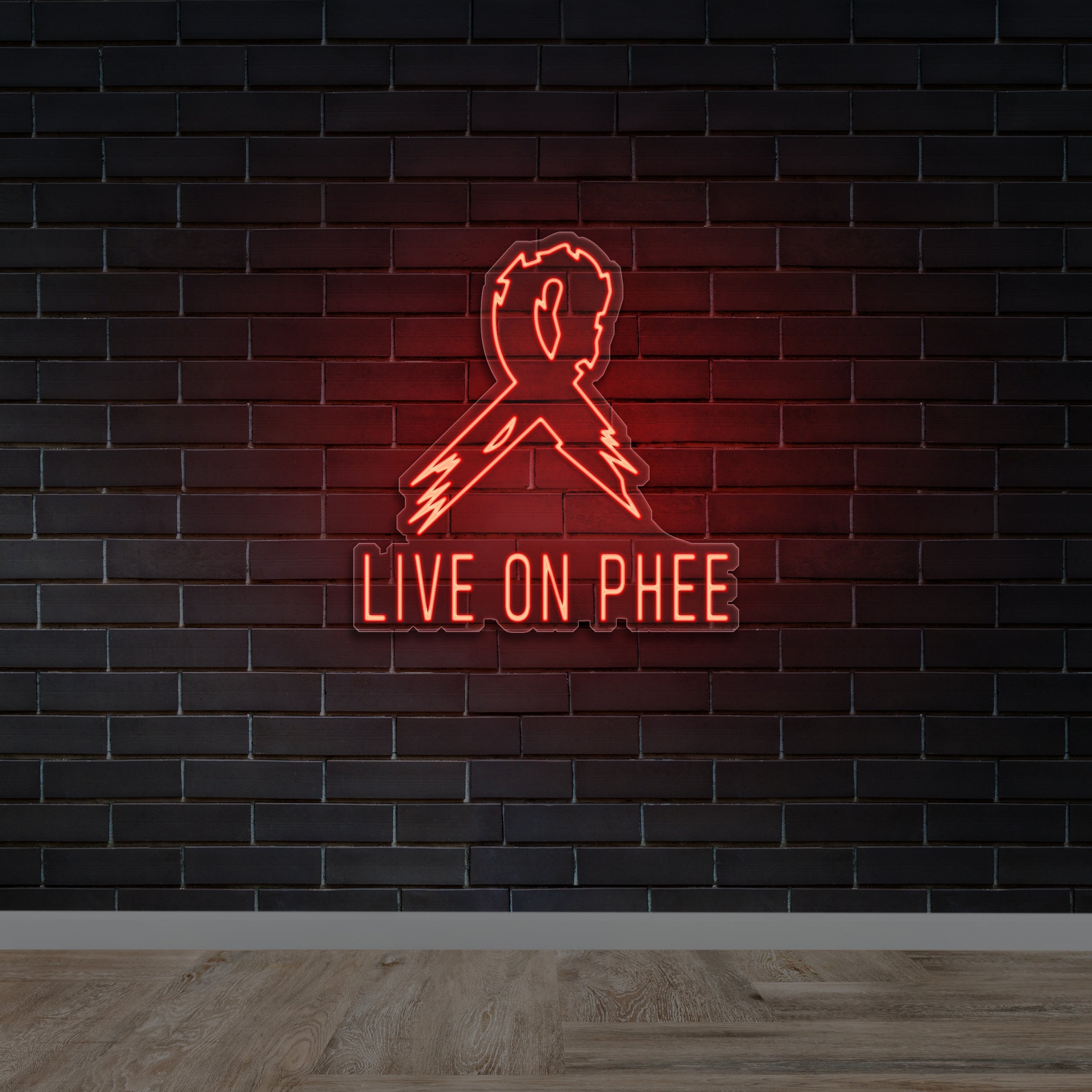 LIVE ON PHEE - Premium Neon Artwork