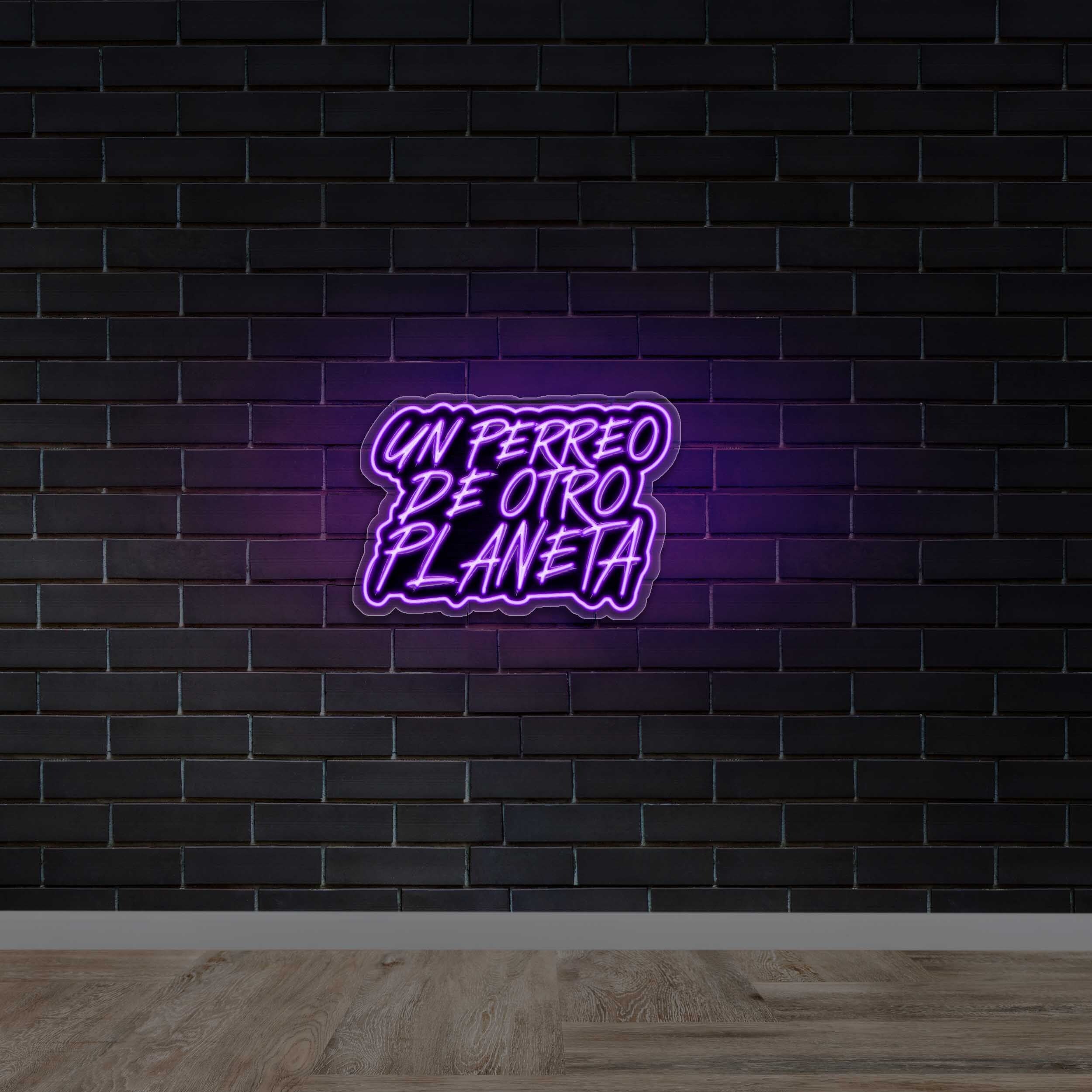 Un Perreo De Otro Planeta -
Premium Neon Artwork