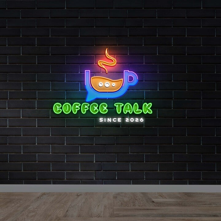 Coffee Talk (version 2) - Premium Neon Artwork