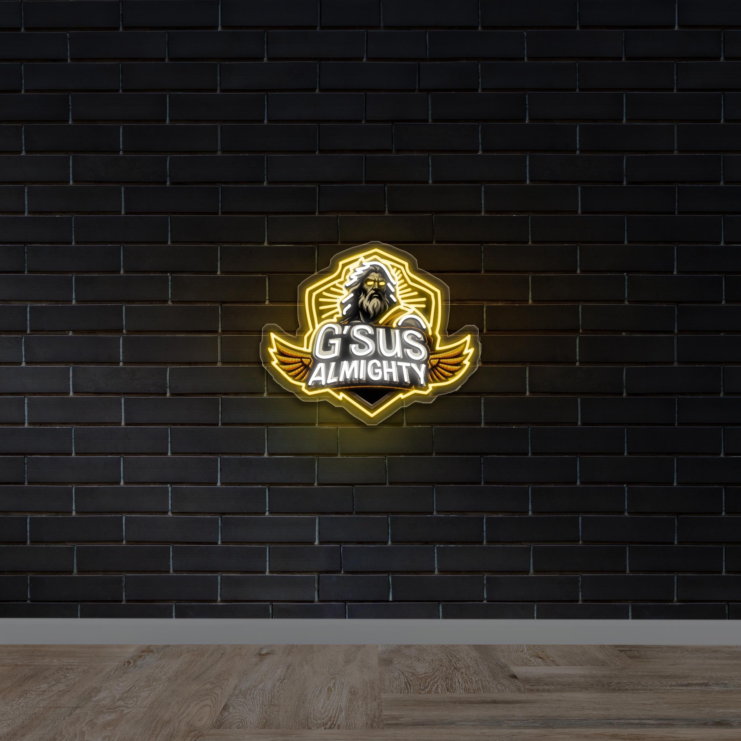 G'SUS ALMIGHTY - Premium Neon Artwork