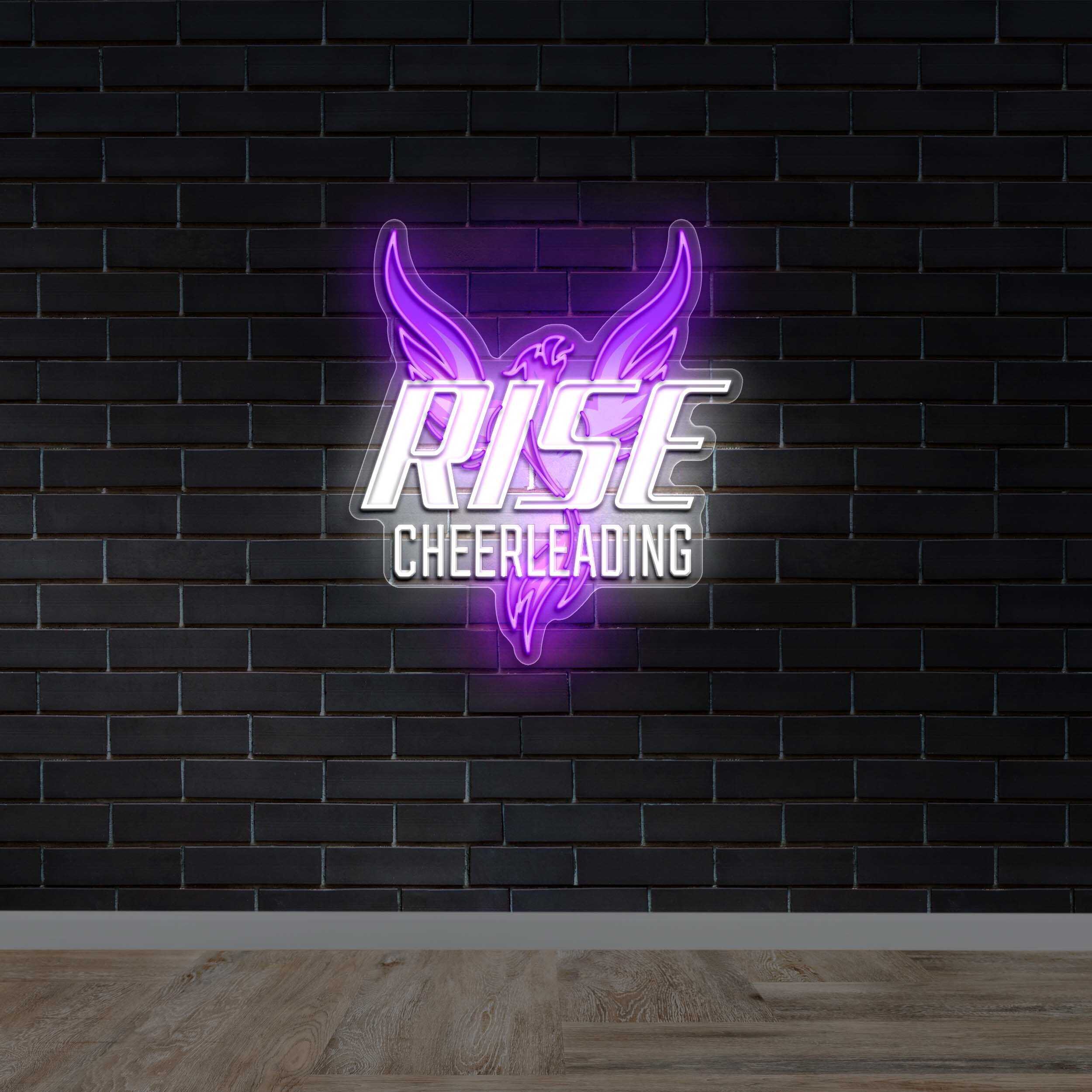 Rise Cheerleading - Premium Neon Artwork