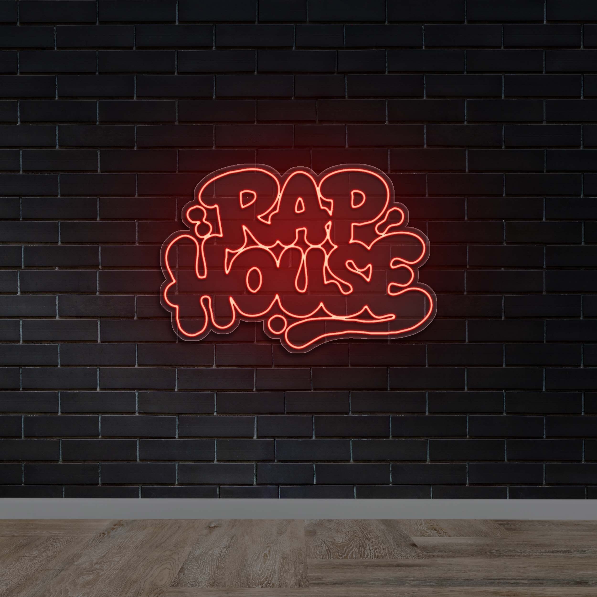 RAP HOUSE - Premium Neon Artwork