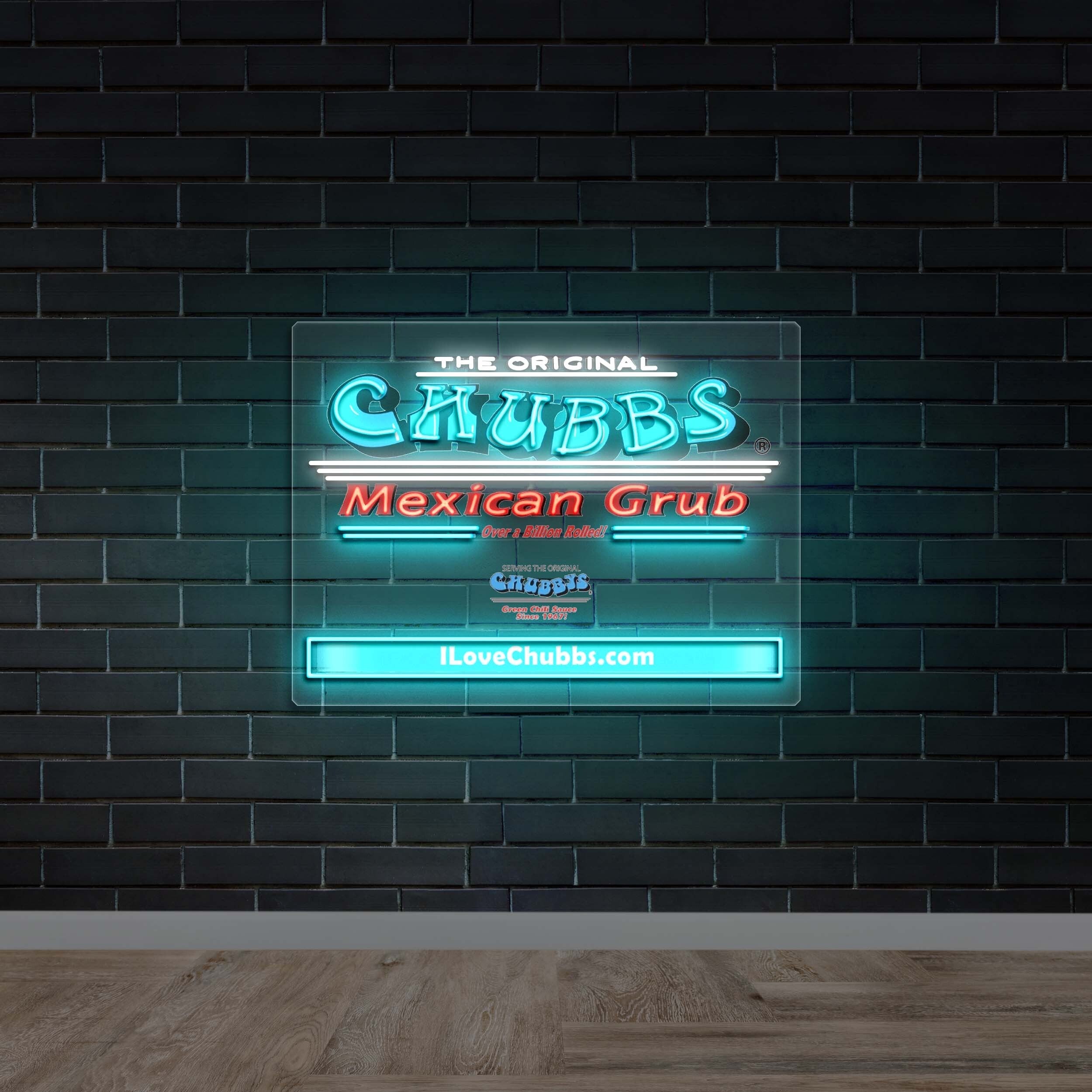 CHUBBS MEXICAN GRUB - Premium Neon Artwork