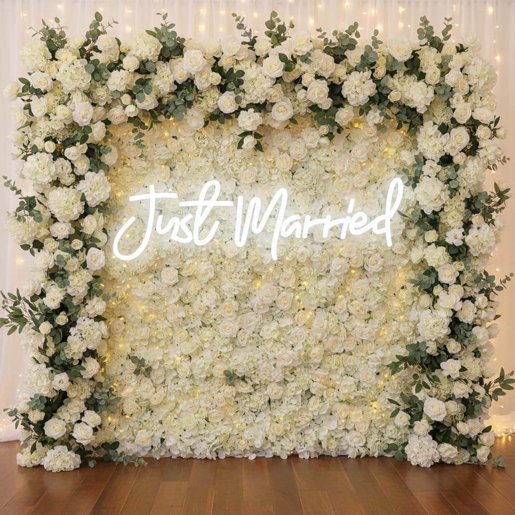 Just Married Wedding LED Neon Sign