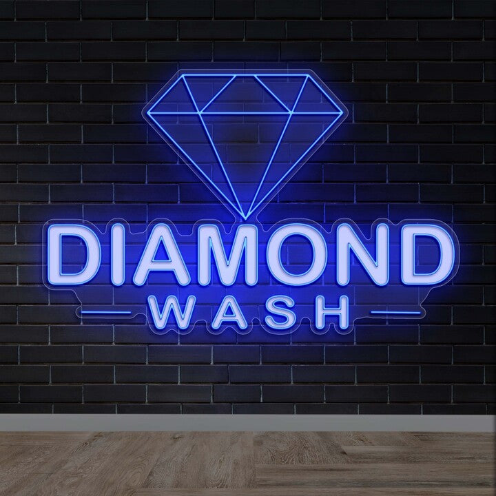 Diamond Wash - Premium Neon Artwork