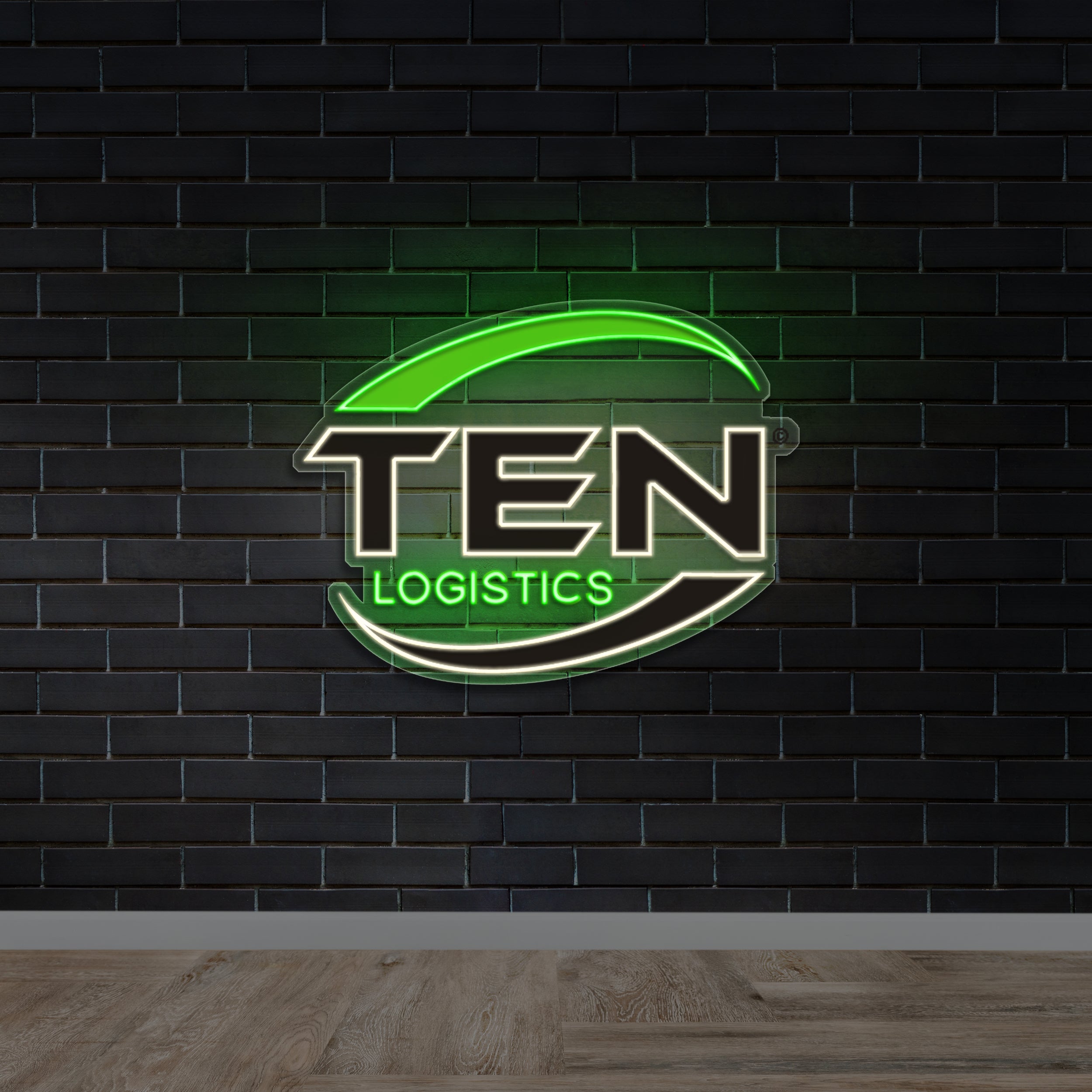 Ten Logistics - Premium Neon Artwork