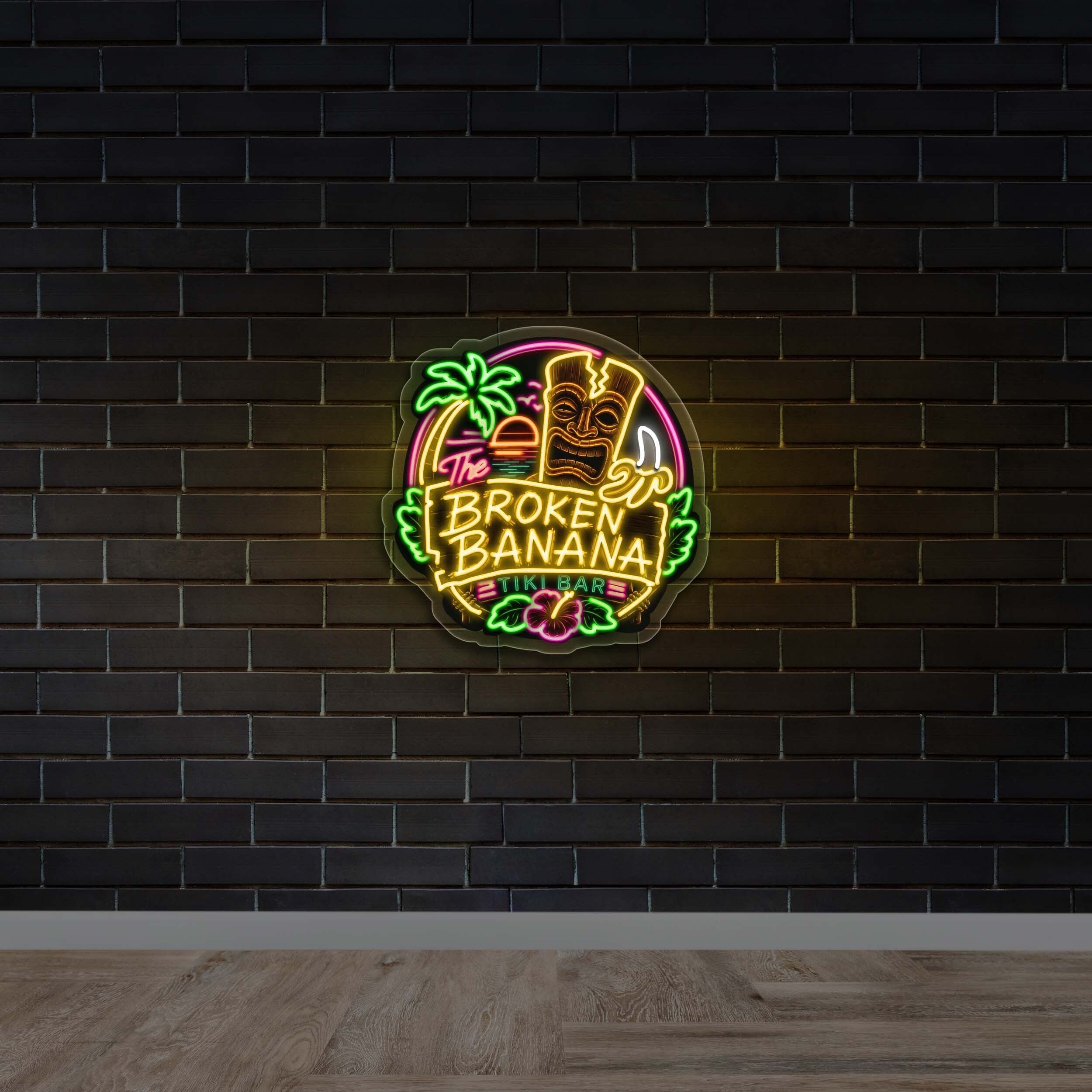 Broken Banana - Premium Neon Artwork