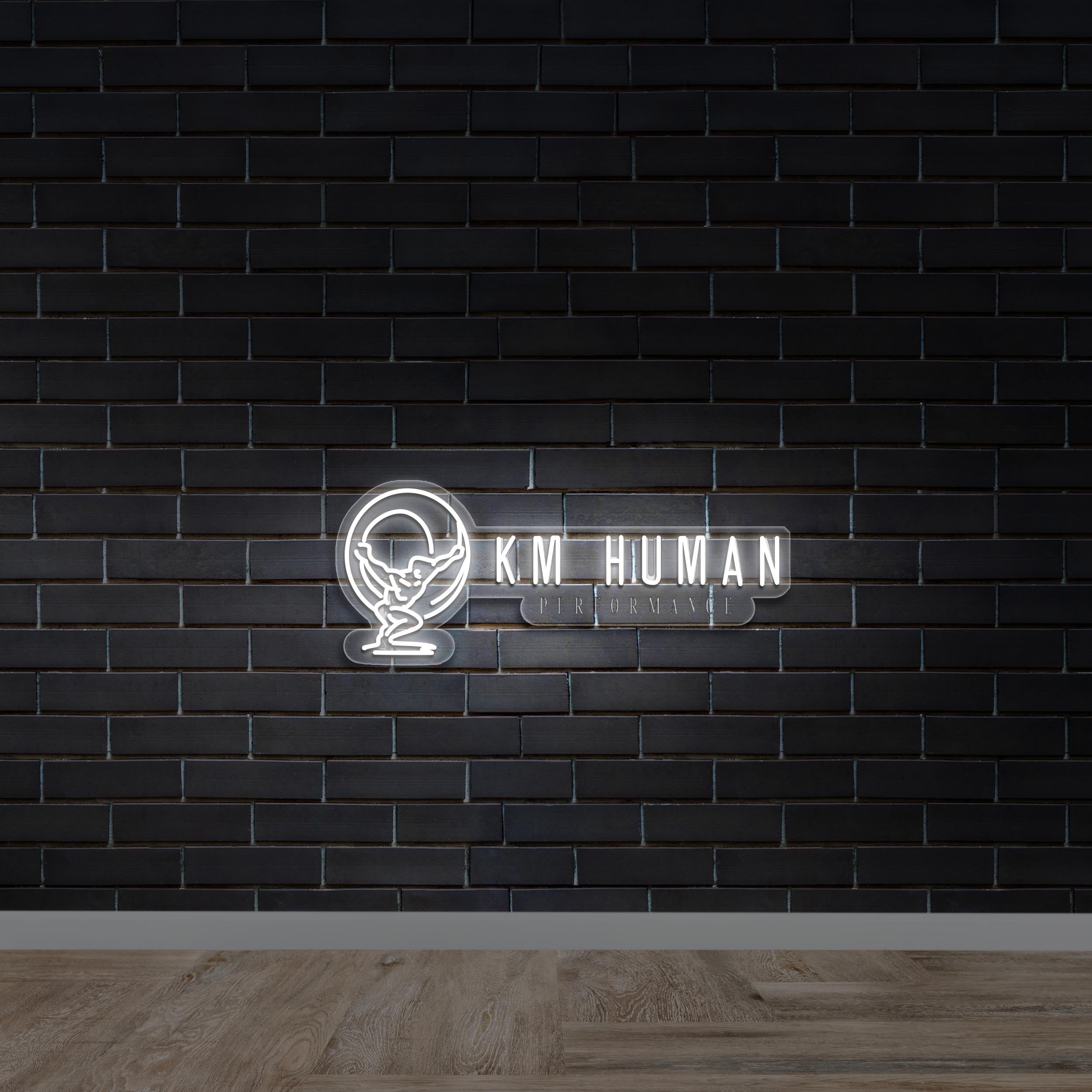 KM HUMAN - Premium Neon Artwork
