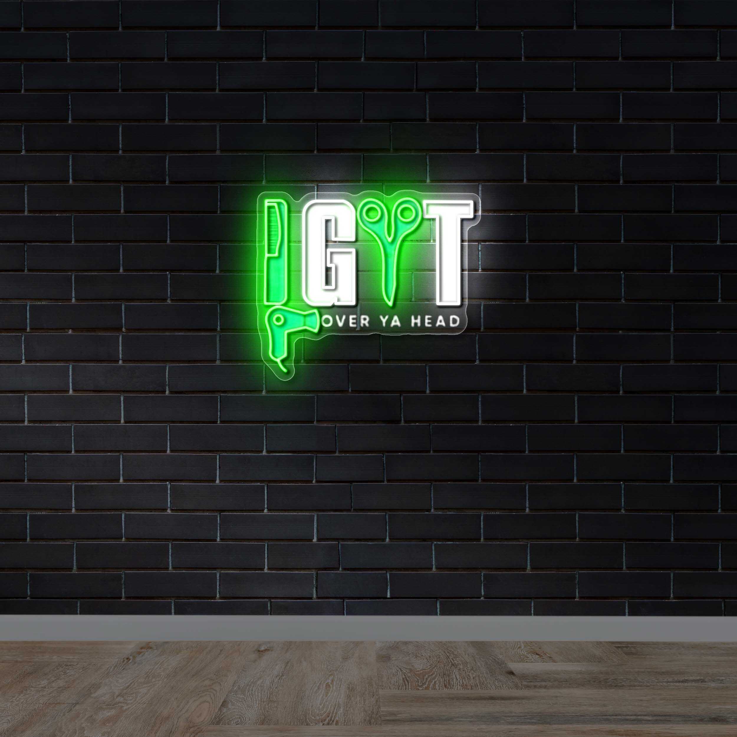 GT Over Ya Head – Premium Neon Artwork