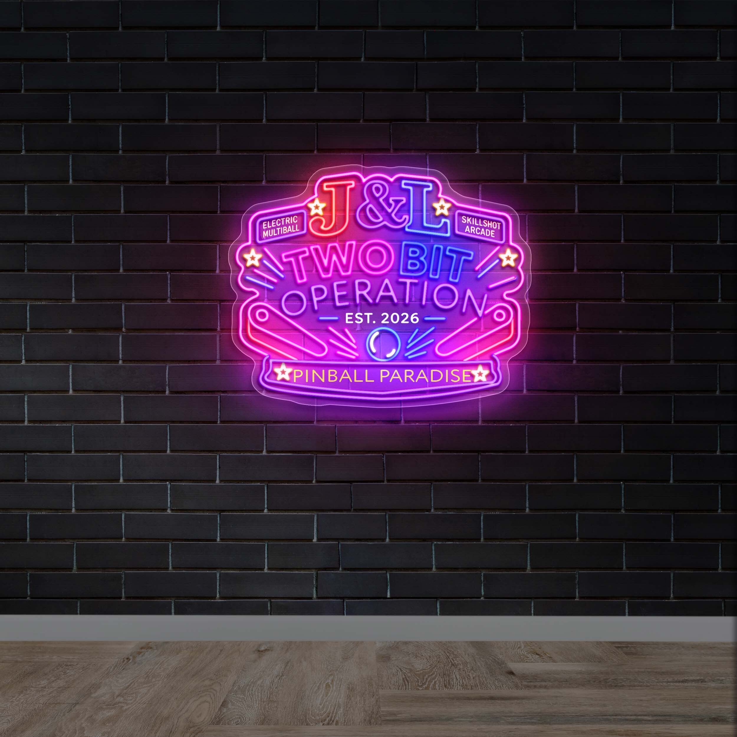 J & L Two Bit Operation | 3rd Version - Premium Neon Artwork
