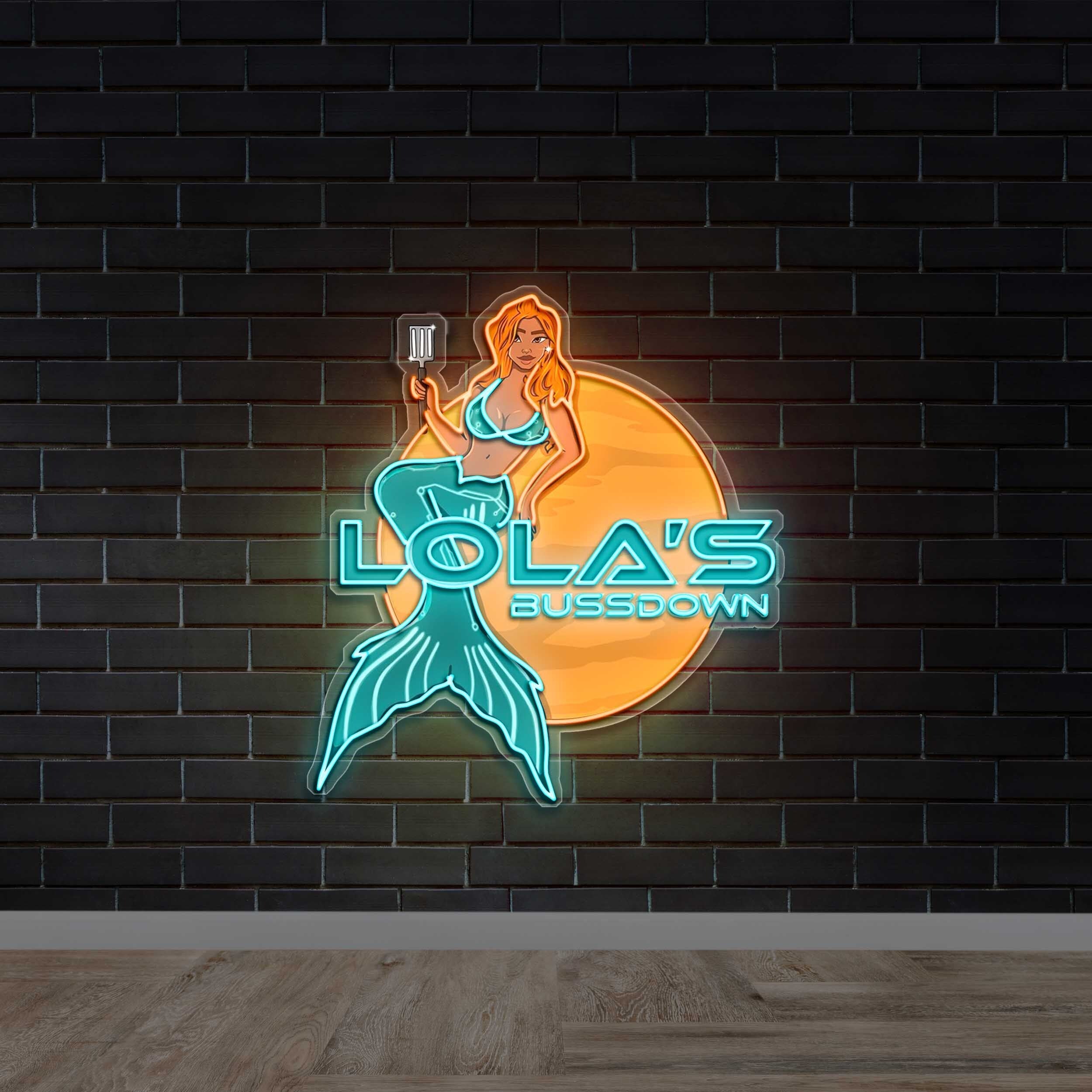 LOLA'S BUSSDOWN - Premium Neon Artwork
