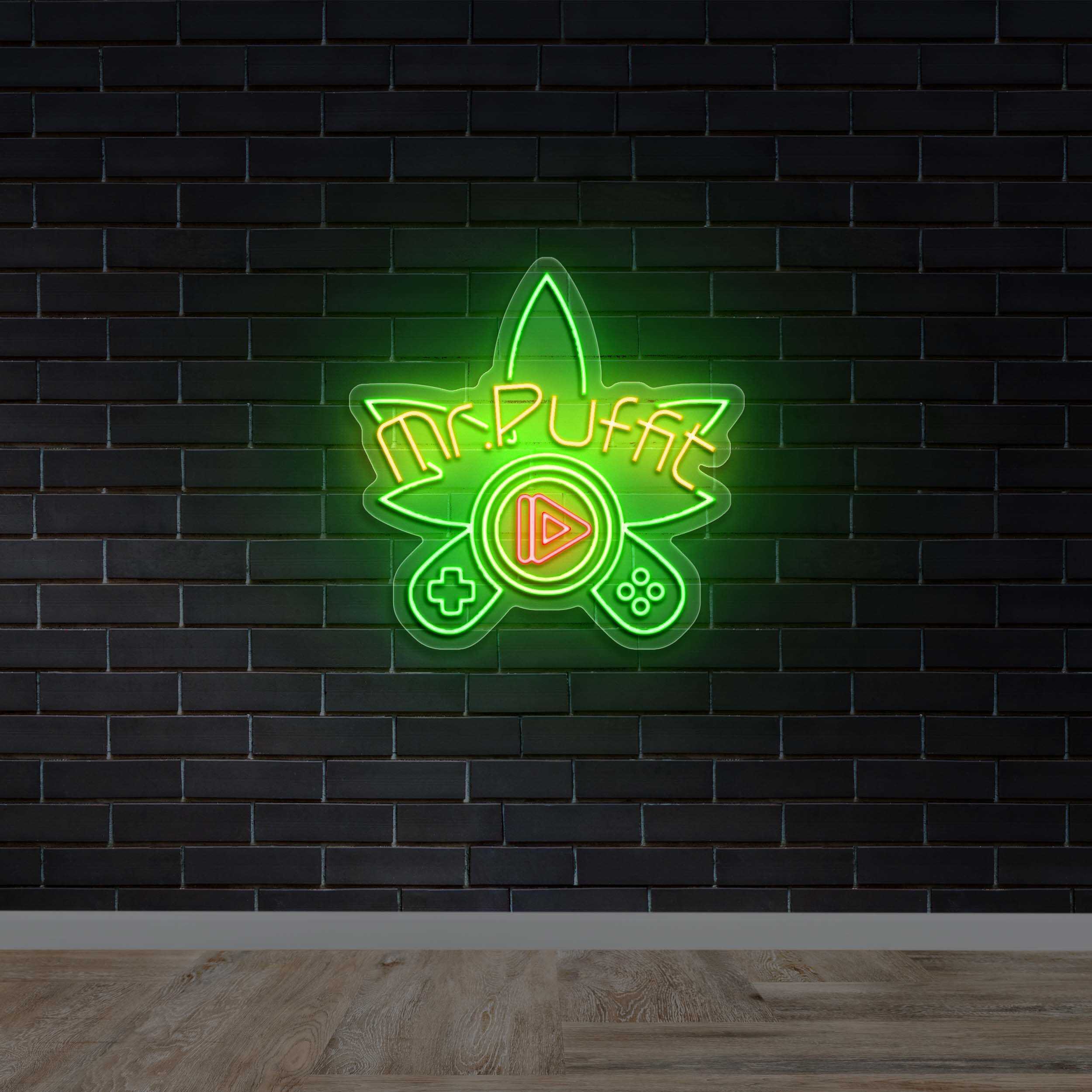 Mr. Puffit - Premium Neon Artwork
