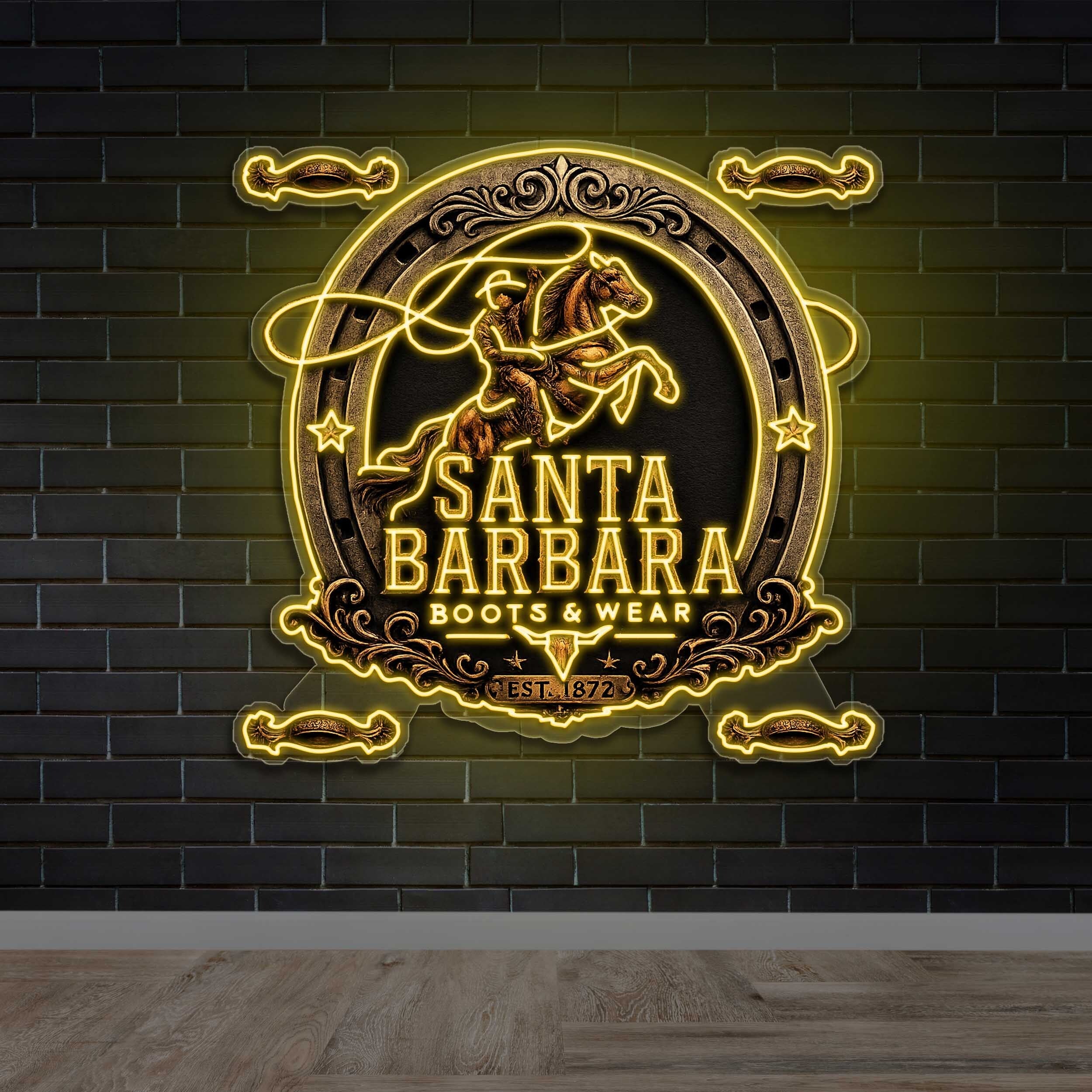 SANTA BARBARA - Premium Neon Artwork