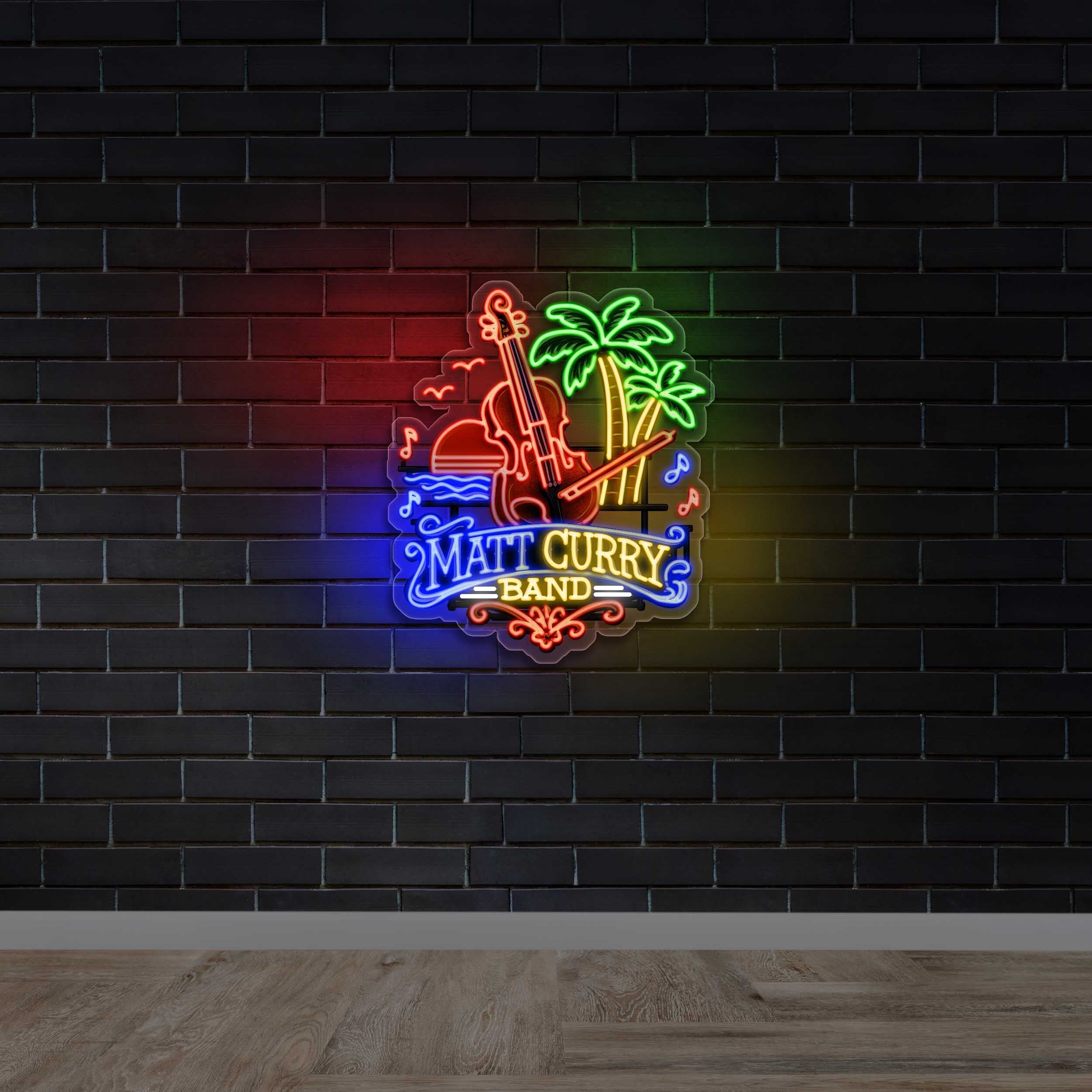 Matt Curry Band | 2nd Version - Premium Neon Artwork