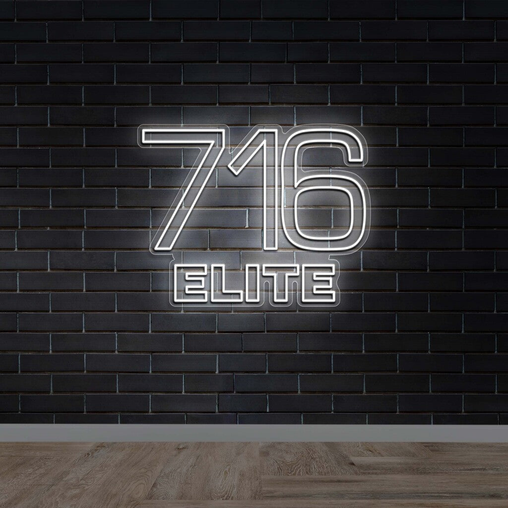 716 Elite (2nd text only version) - Premium Neon Artwork