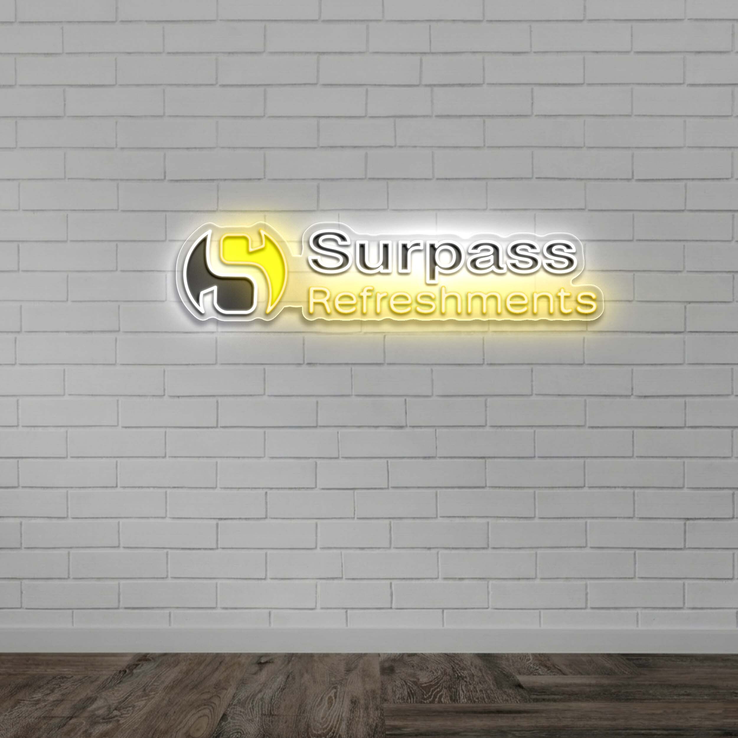 Surpass Refreshments - Premium Neon Artwork
