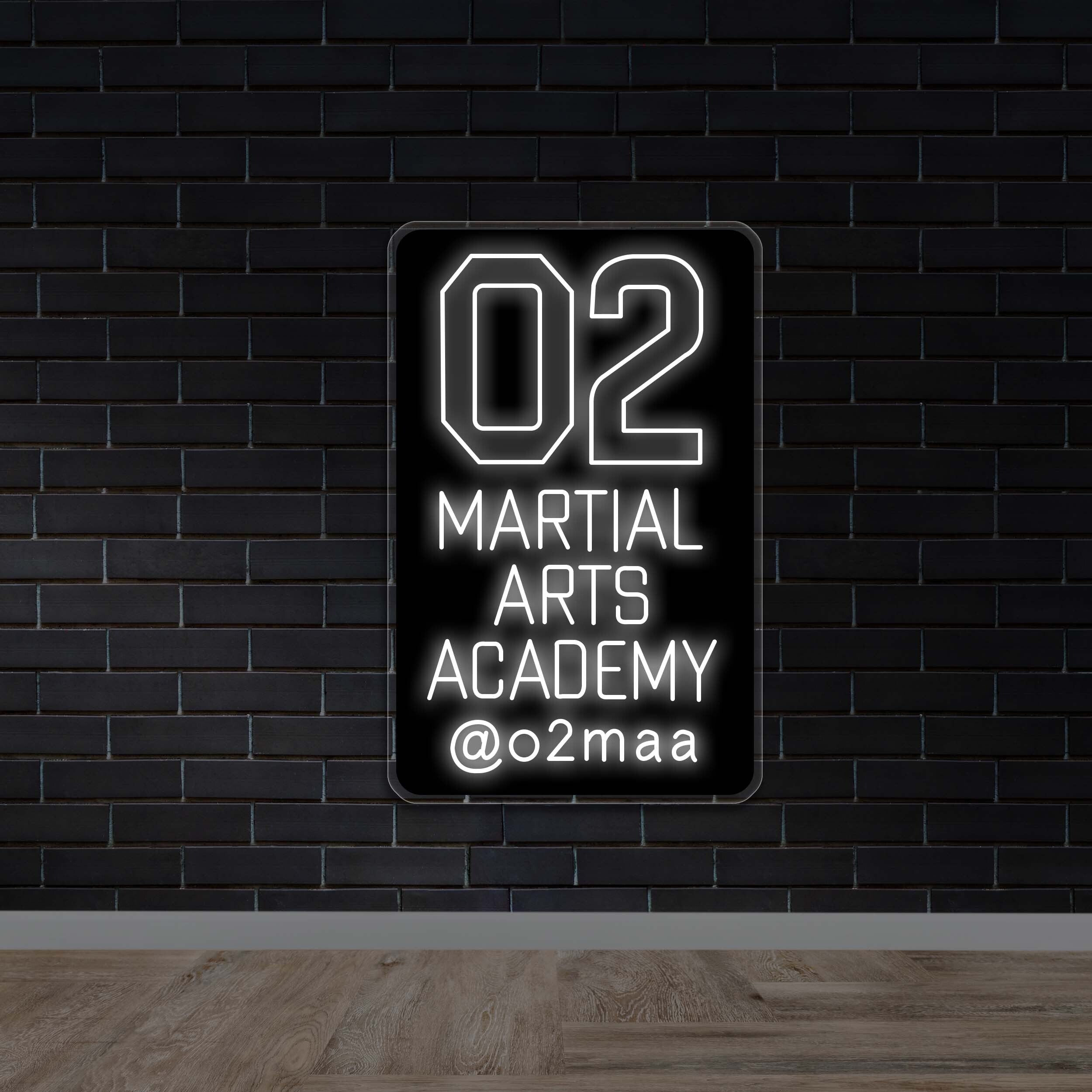 Martial Arts Academy - Premium Neon Artwork