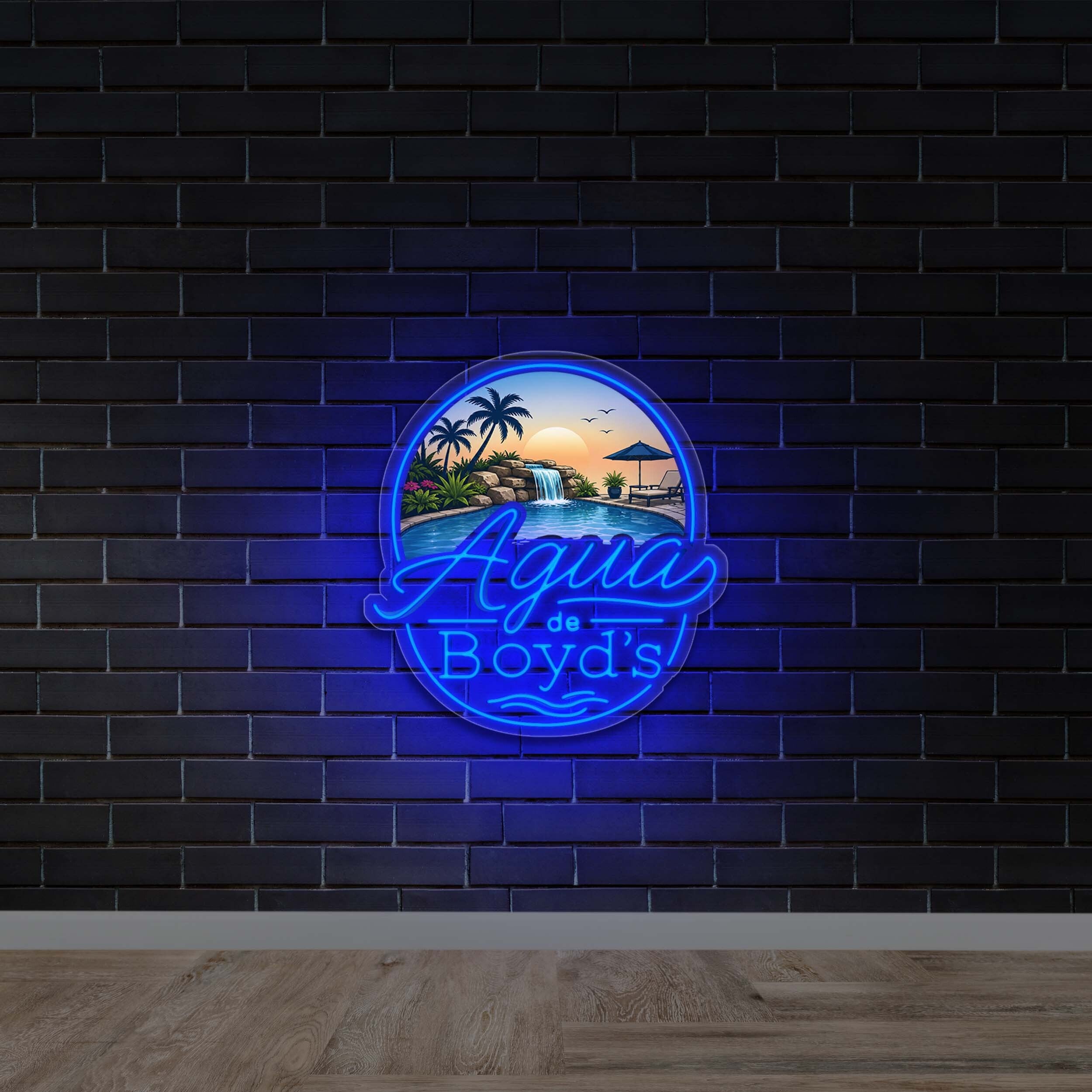AQUA DE BOYD’S - Premium Neon Artwork