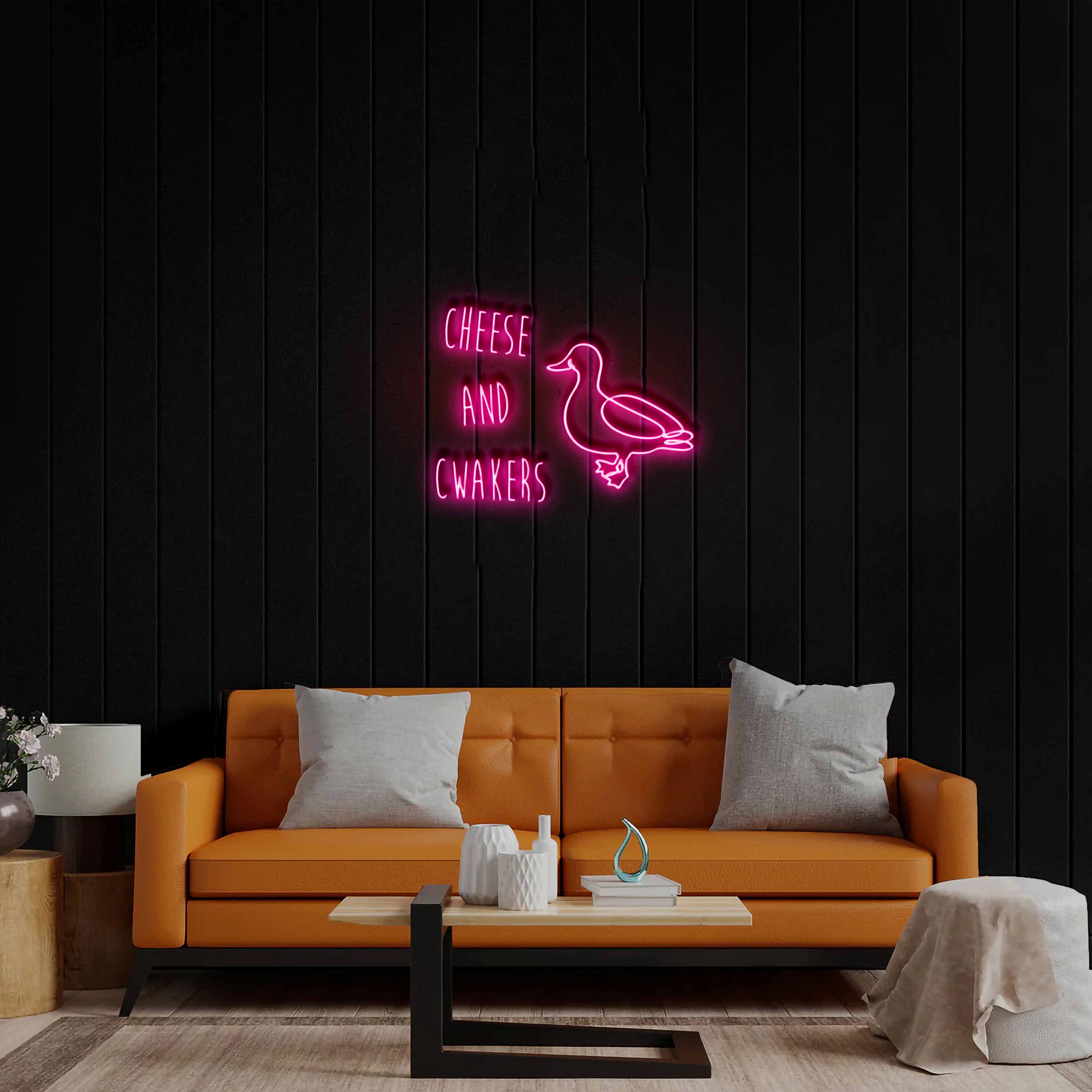Cheese and Cwakers - Premium Neon Artwork