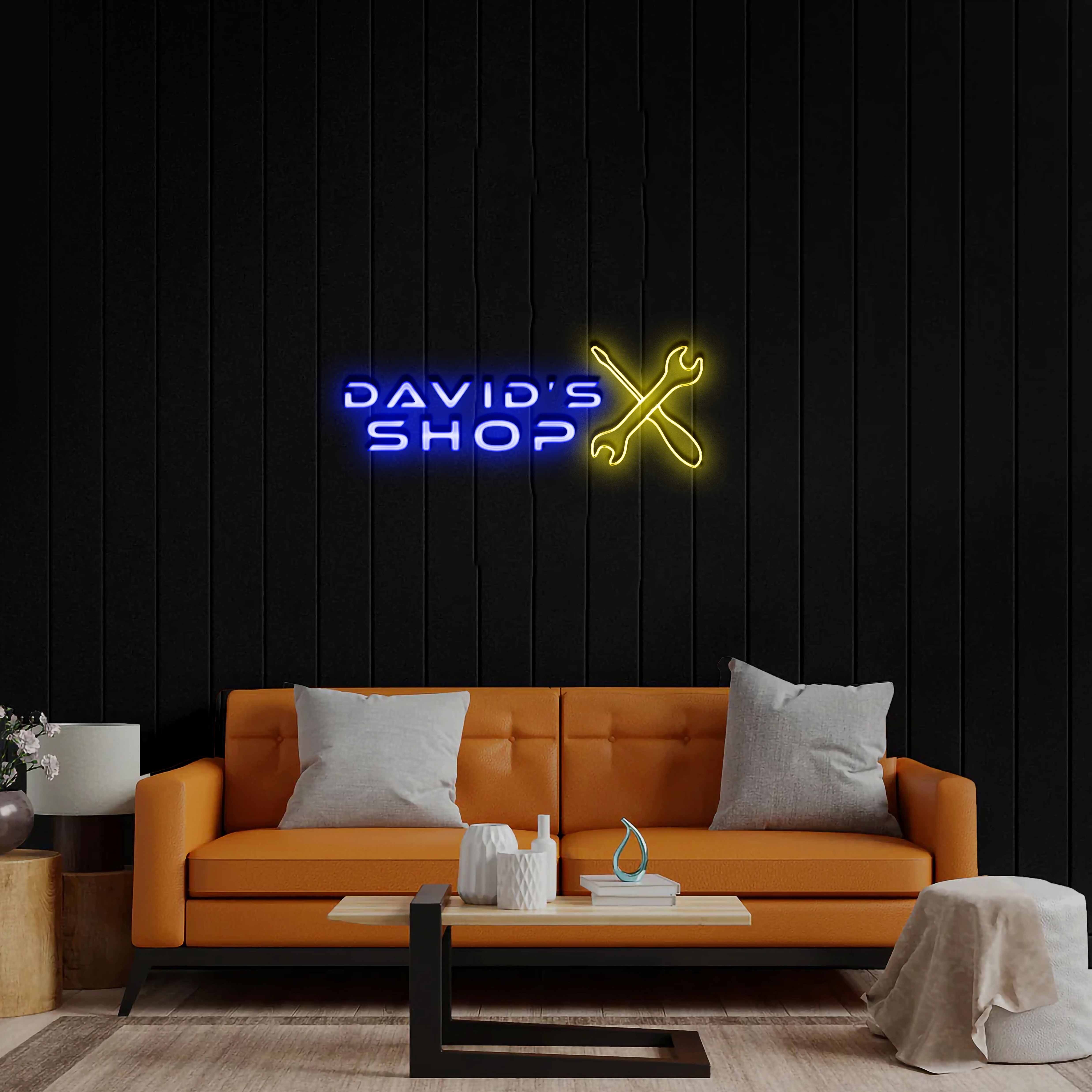 David's Shop - Premium Neon Artwork