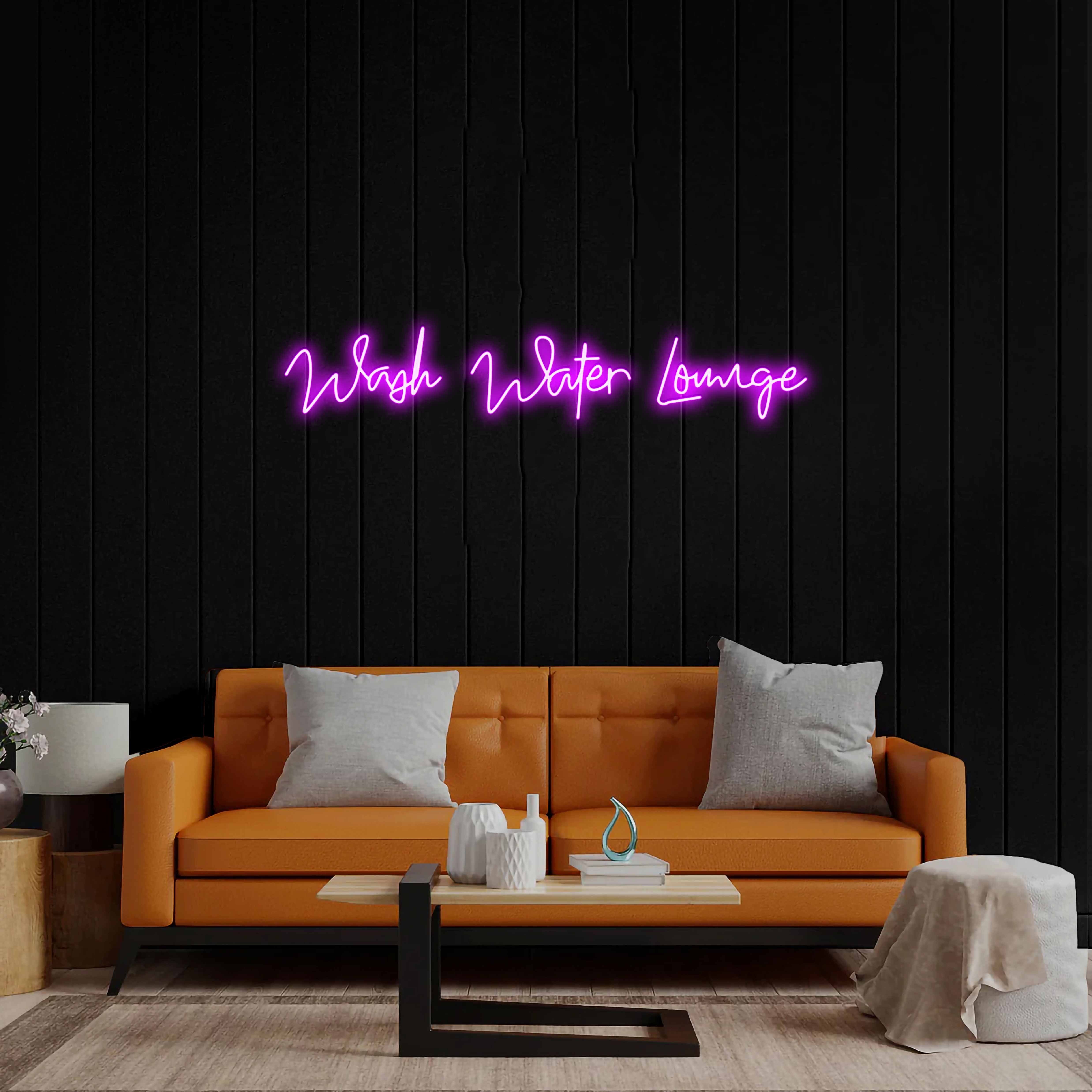 Wash Water Lounge - Premium Neon Artwork