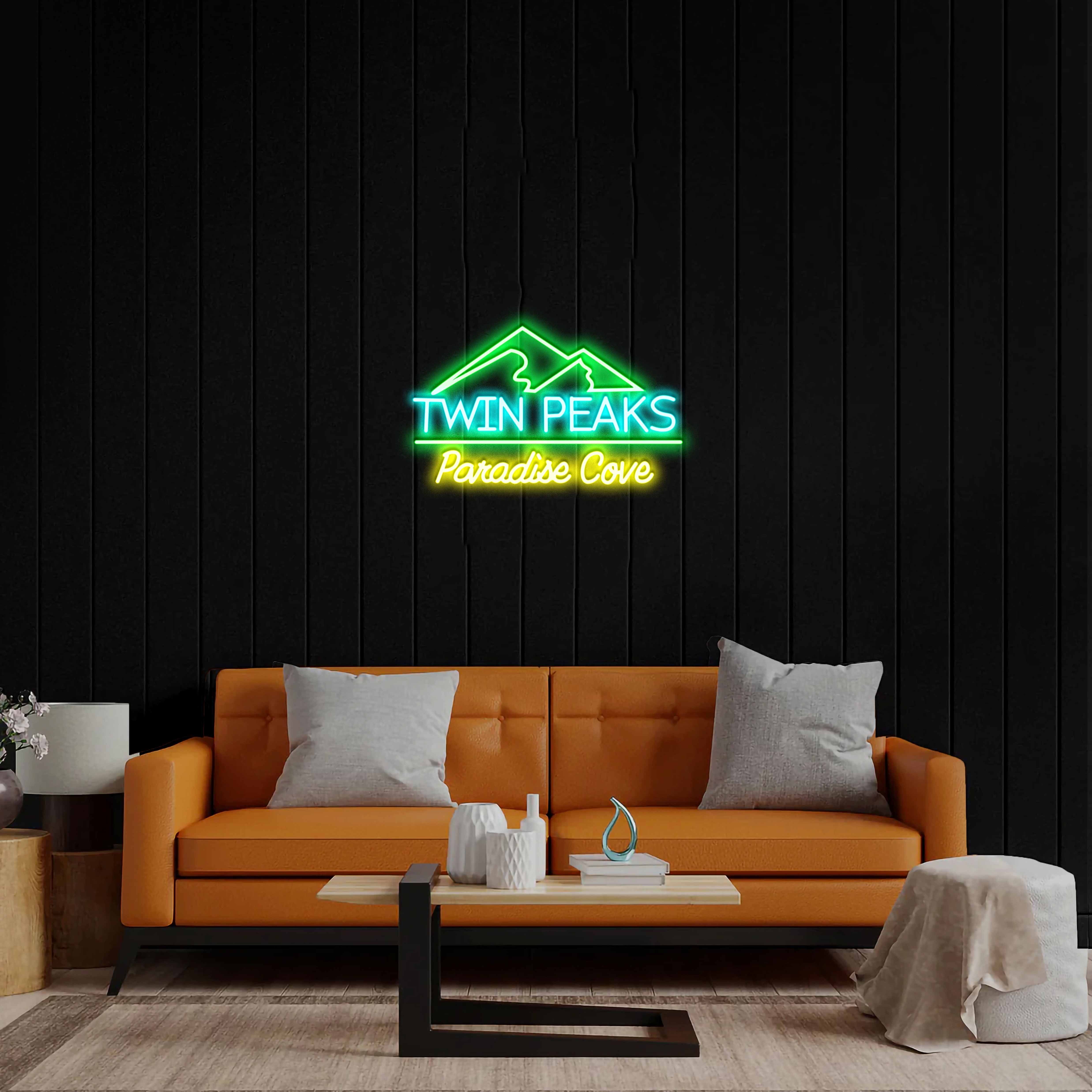 Twin Peaks Paradise Cove - Premium Neon Artwork