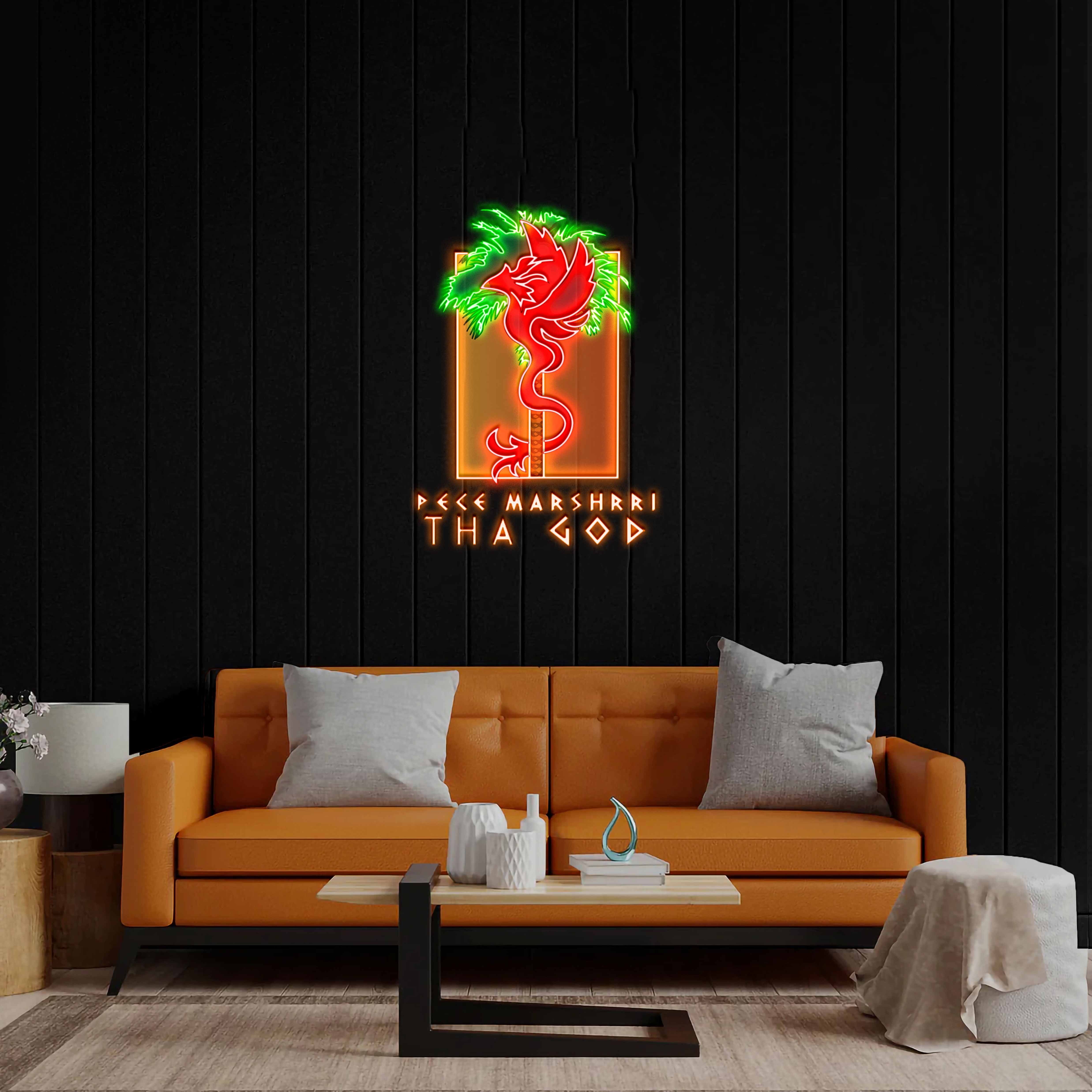 Pece Marshrii Tha God - Premium Neon Artwork