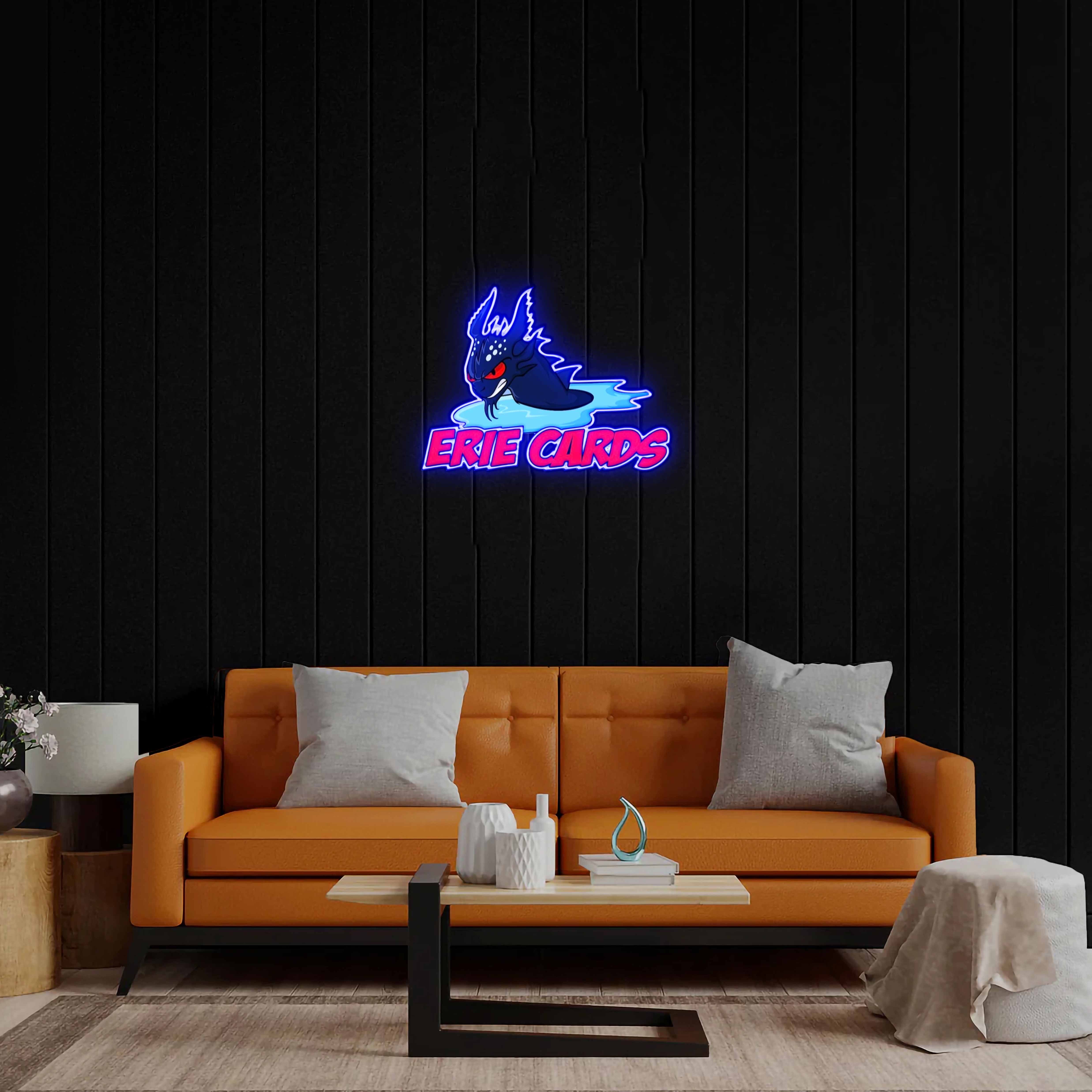 Erie Cards - Premium Neon Artwork