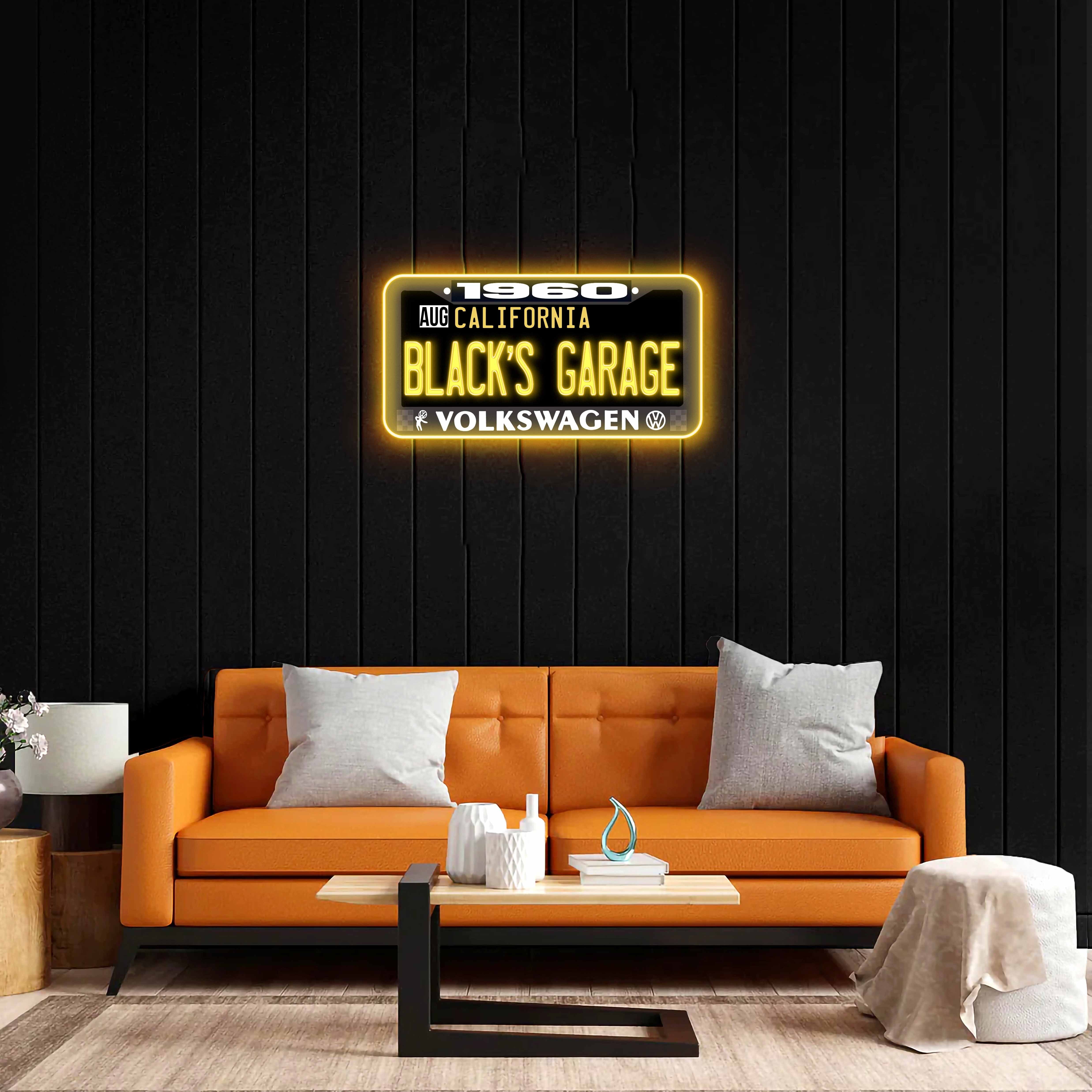Black's Garage - Premium Neon Artwork