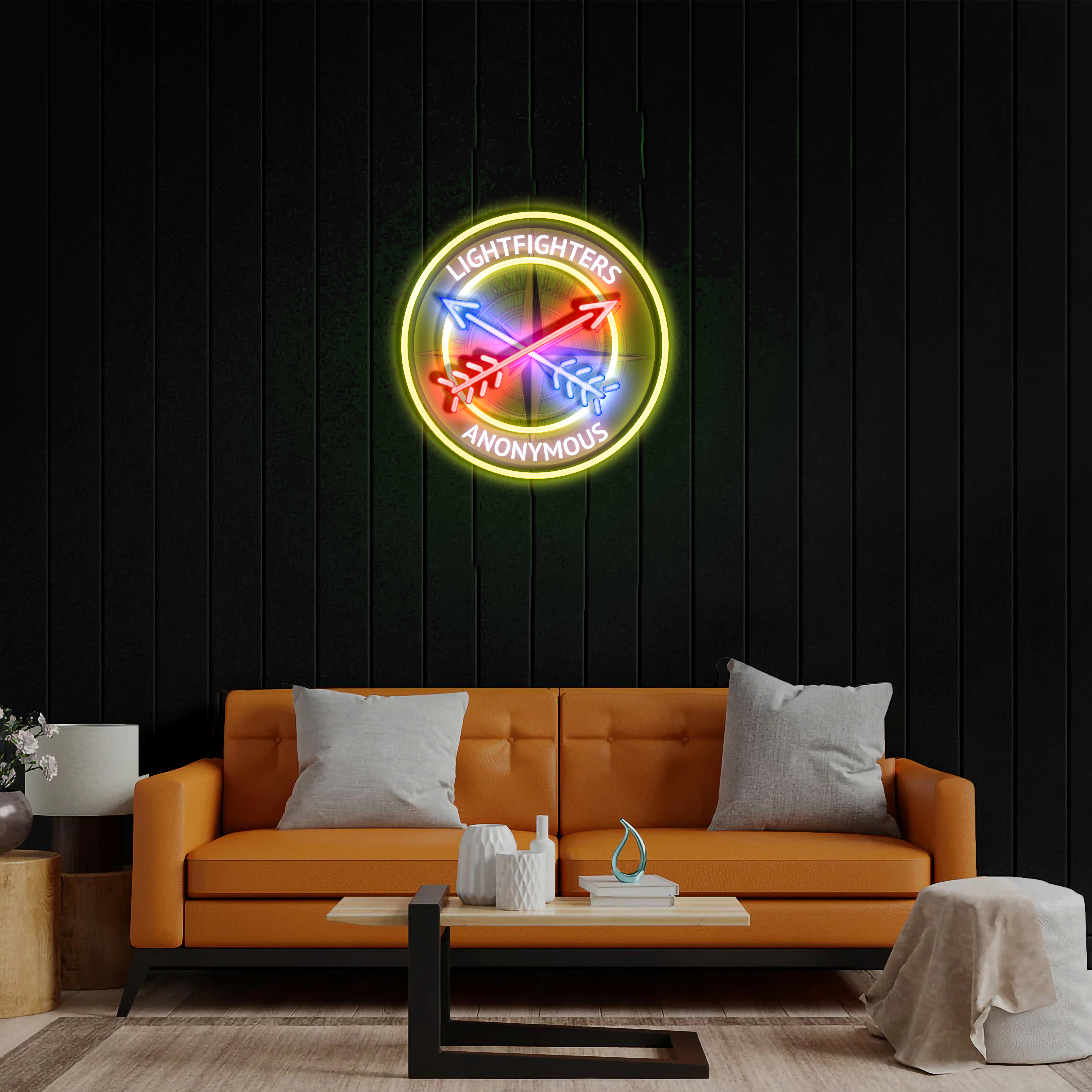 Lightfighters Anonymous - Premium Neon Artwork