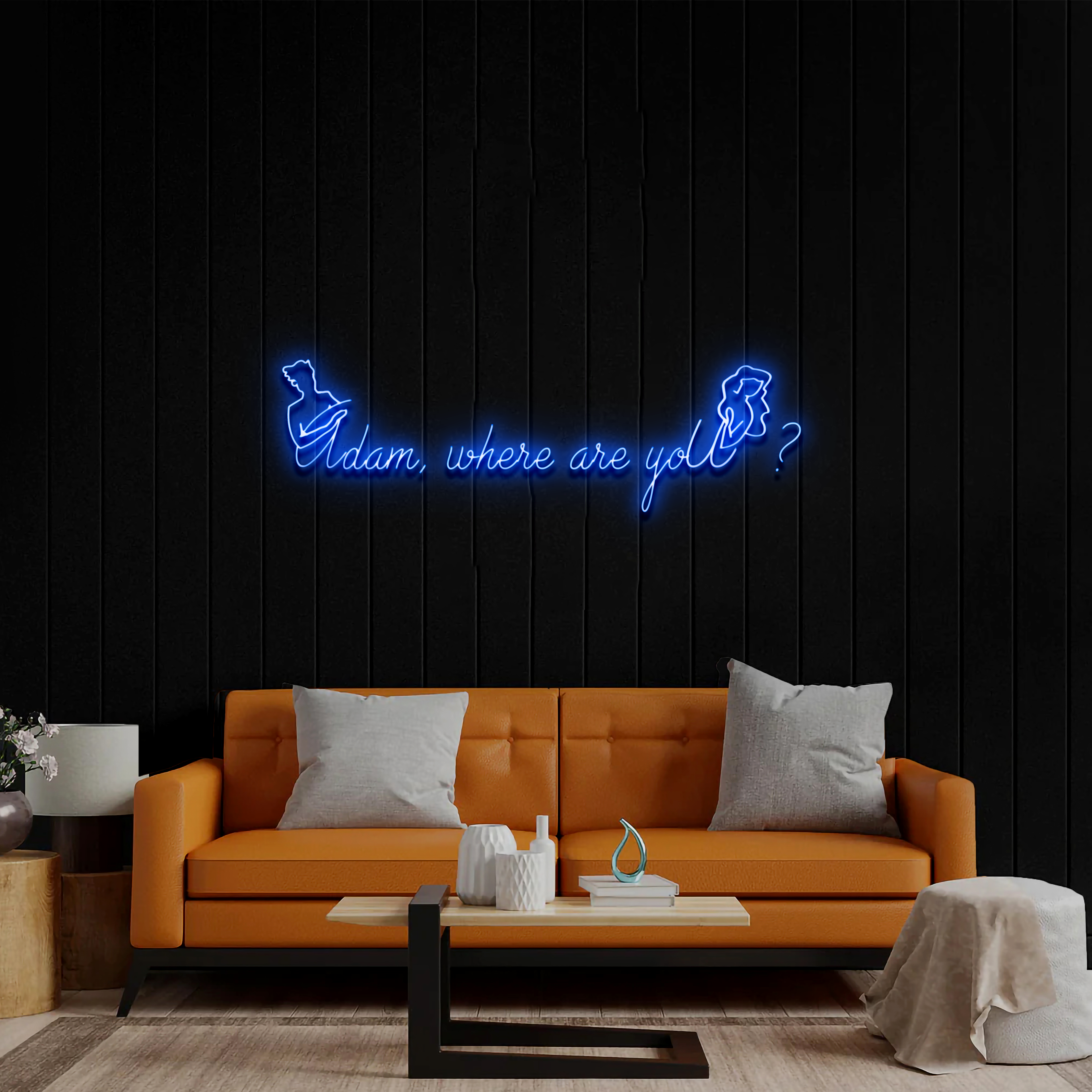 Adam, where are you? - Premium Neon Artwork
