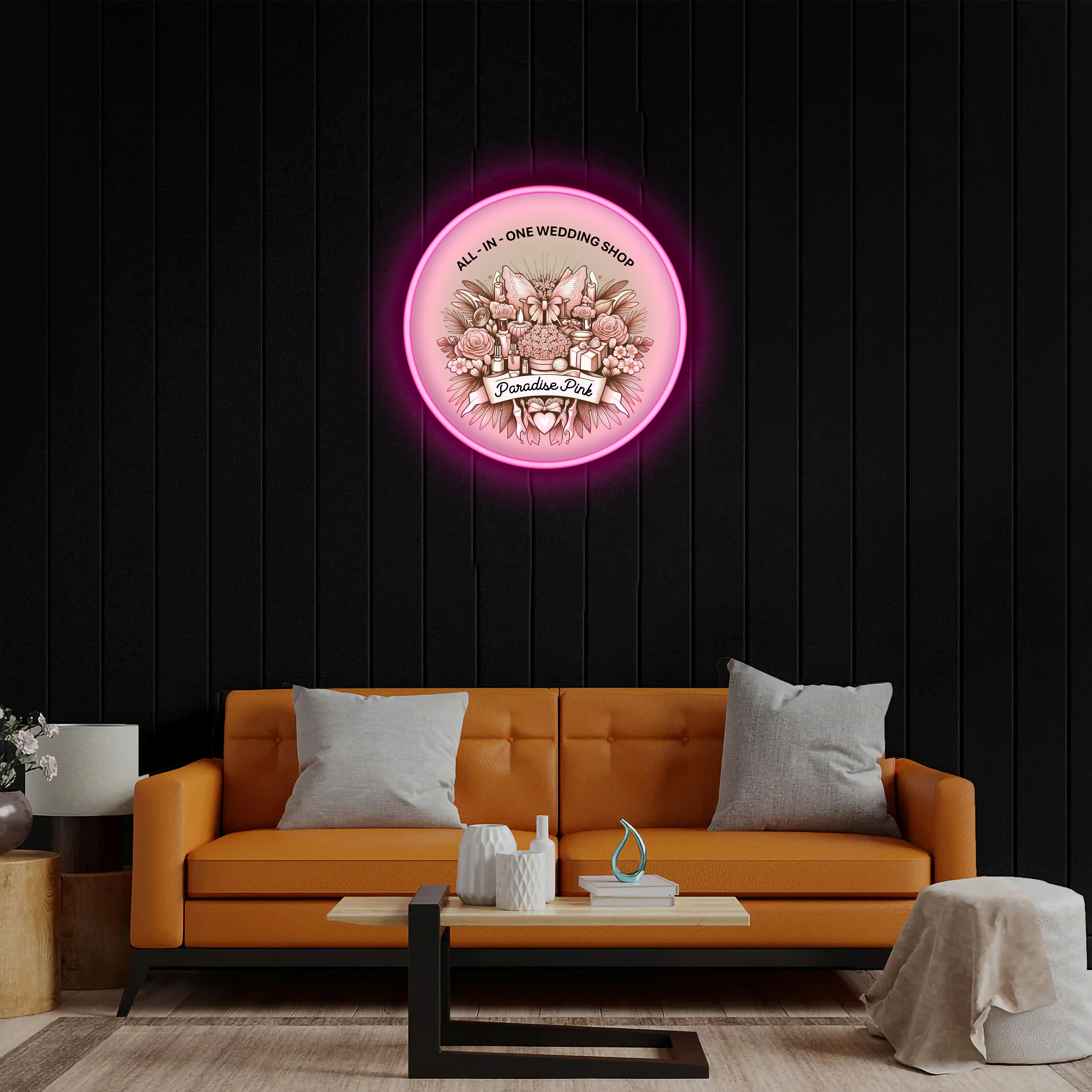 Paradise Pink - Premium Neon Artwork
