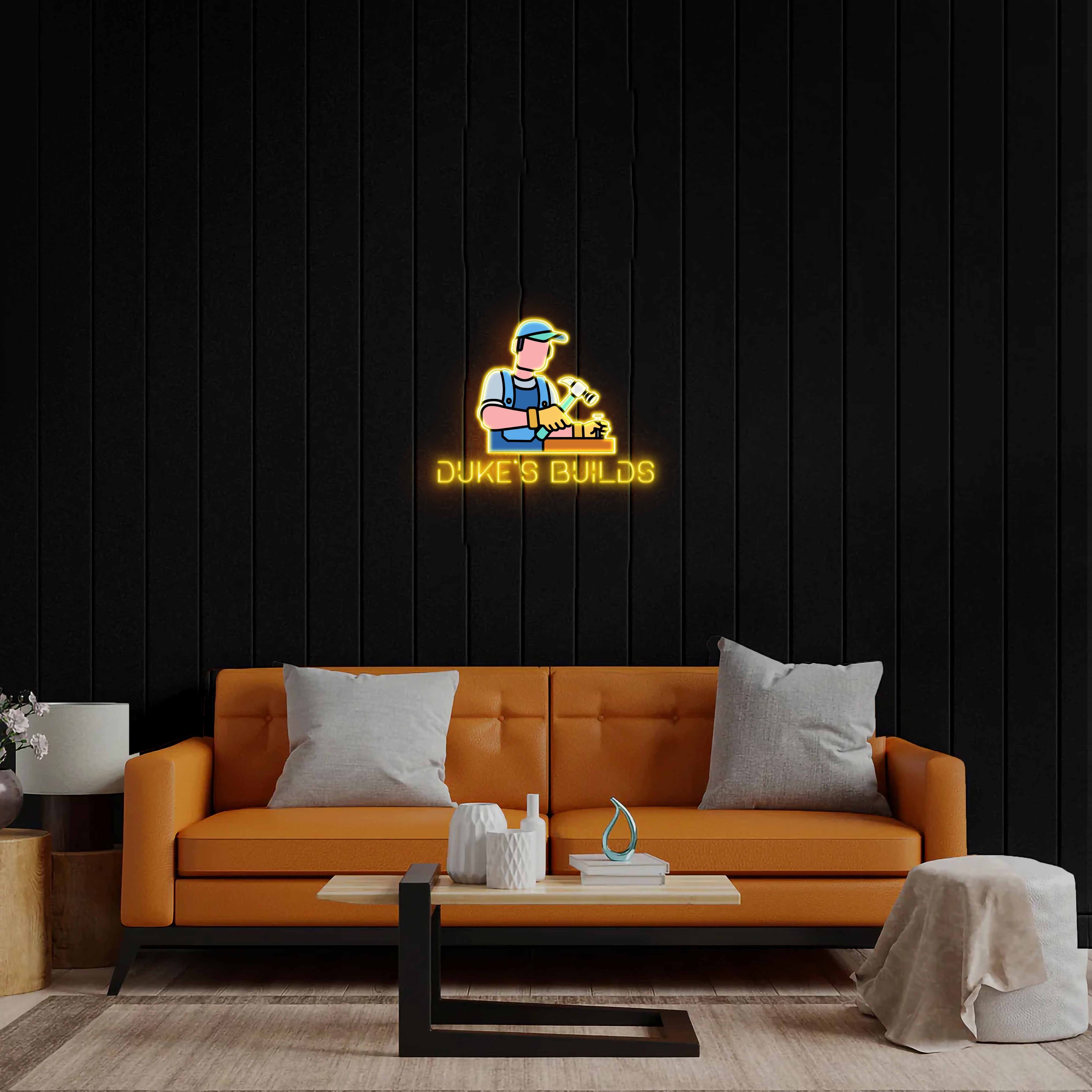 Duke's Builds - Premium Neon Artwork
