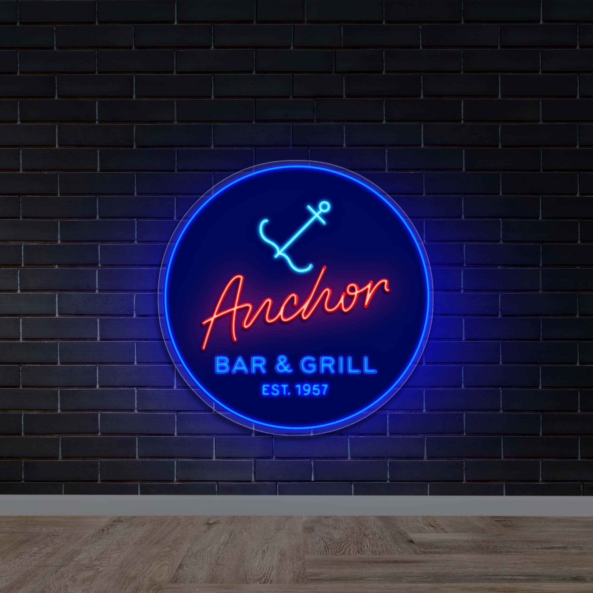 Anchor Bar & Grill - Premium Neon Artwork