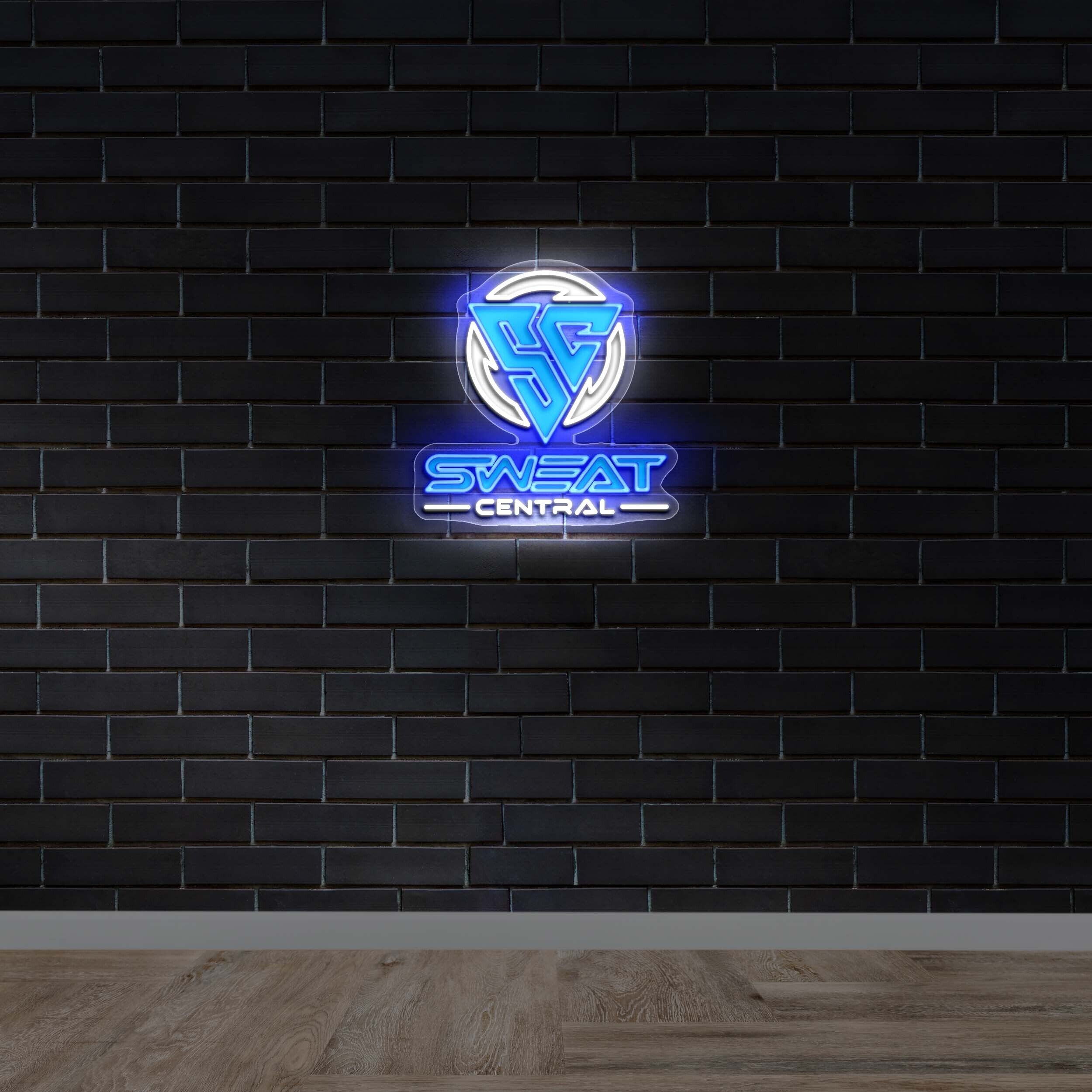 Sweat Central Logo – Premium Neon Artwork