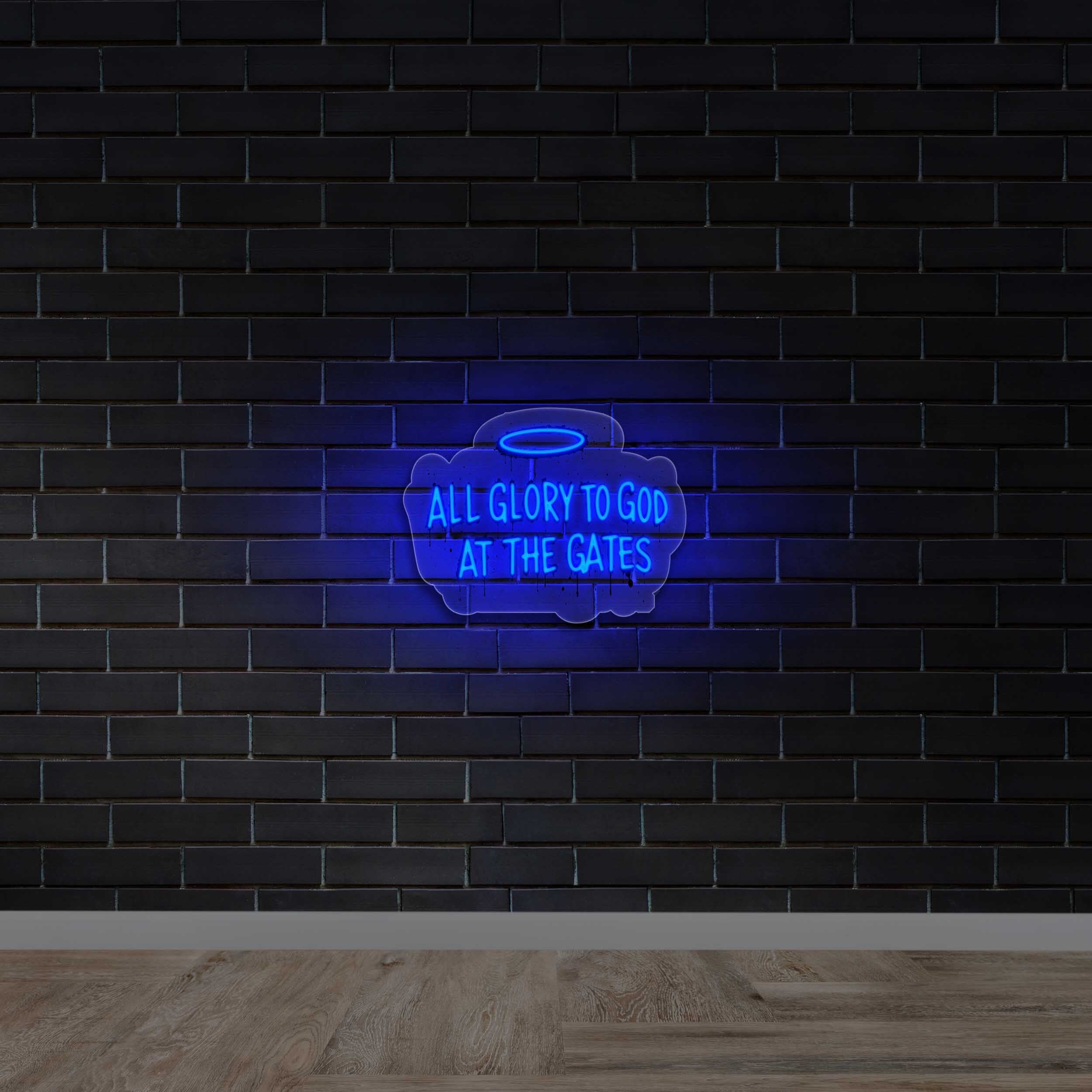 All Glory To God At The Gates - Premium Neon Artwork
