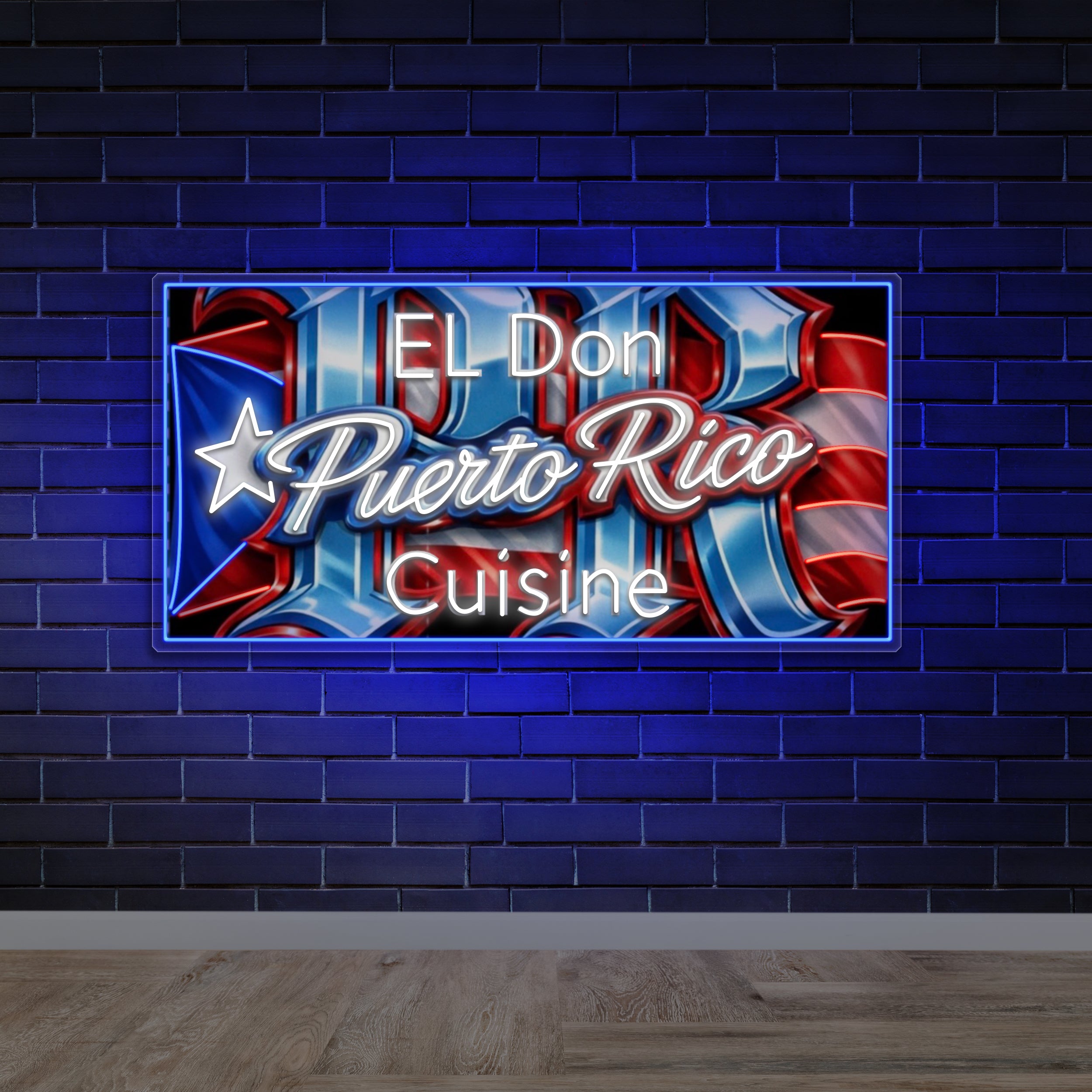 El Don Puerto Rico Cuisine - Premium Neon Artwork