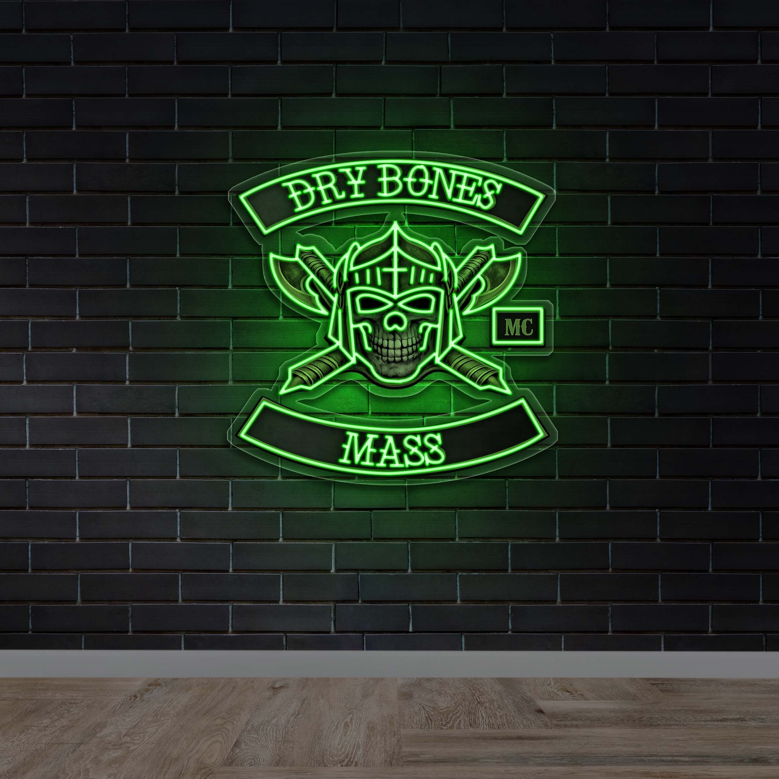 Dry Bones MC - Premium Neon Artwork