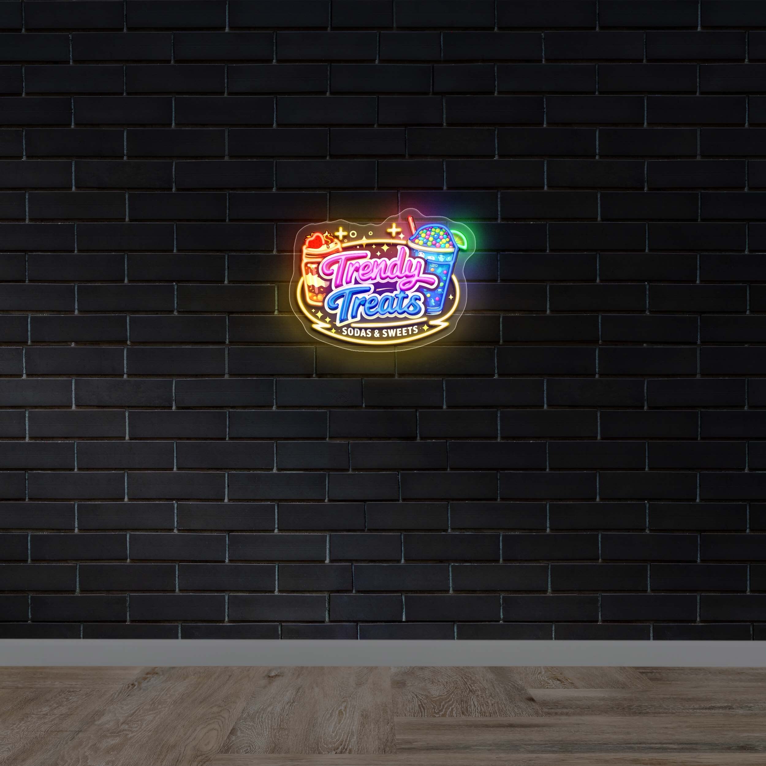 TRENDY TREATS - Premium Neon Artwork