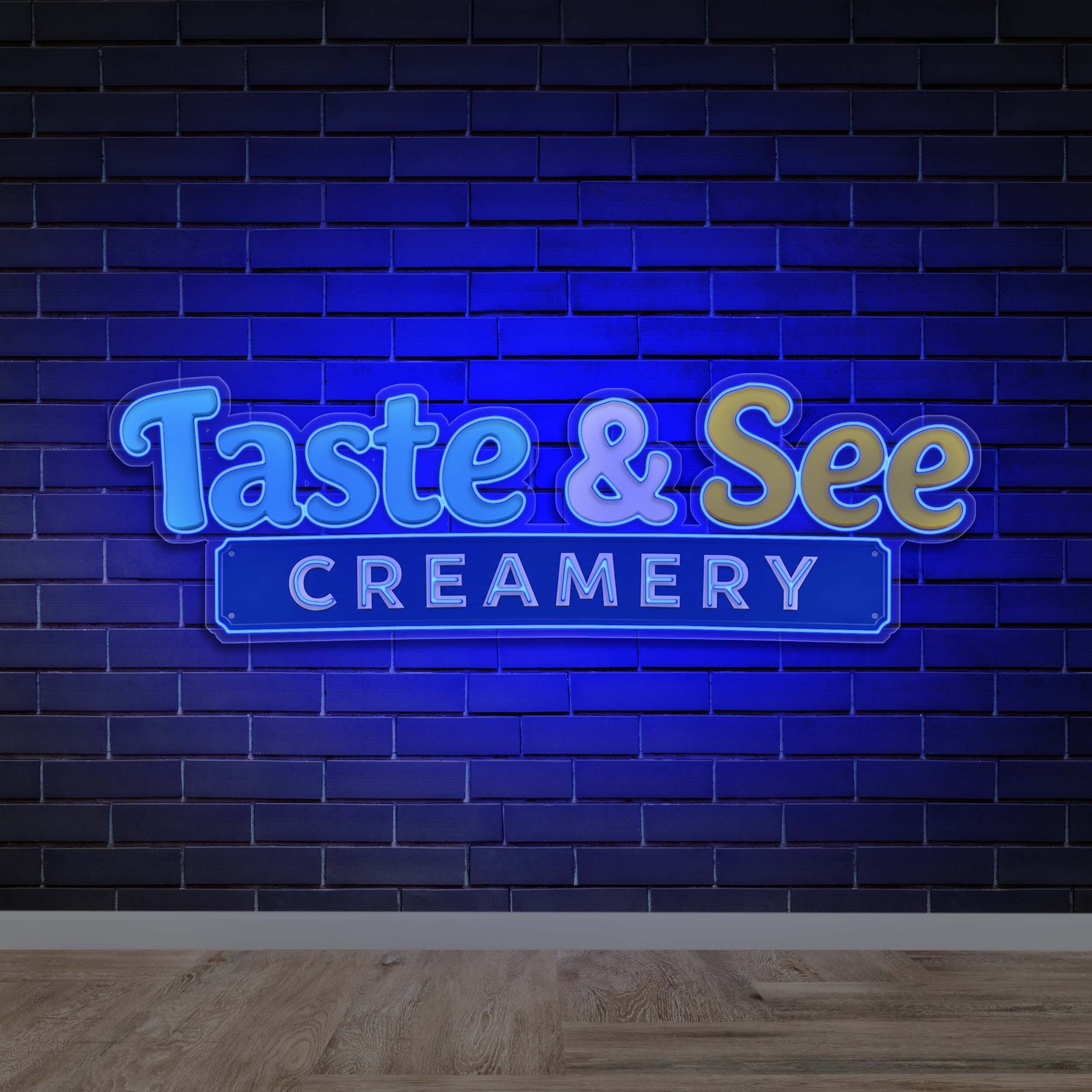 Taste & See Creamery - Premium Neon Artwork