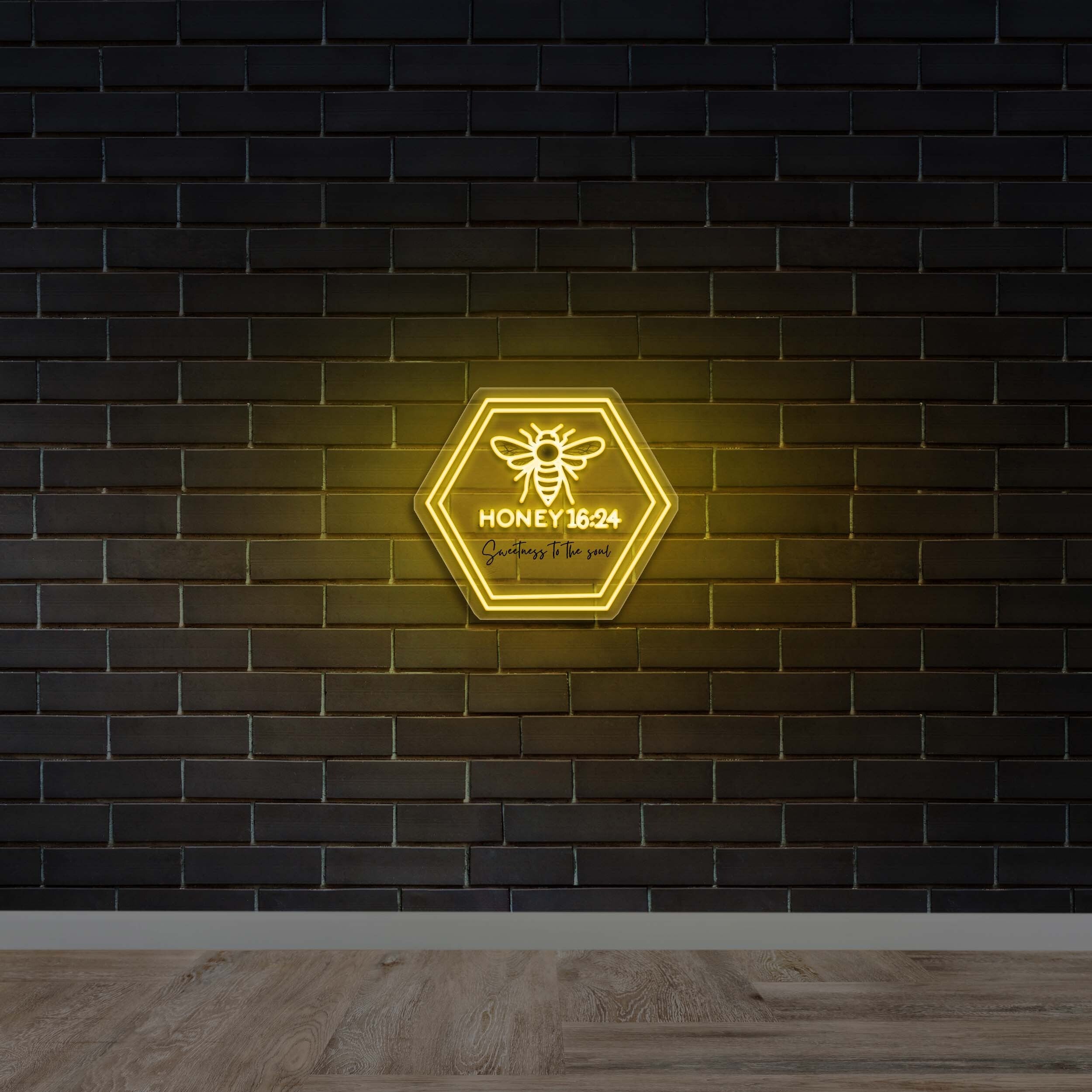 Honey 16:24 - Premium Neon Artwork