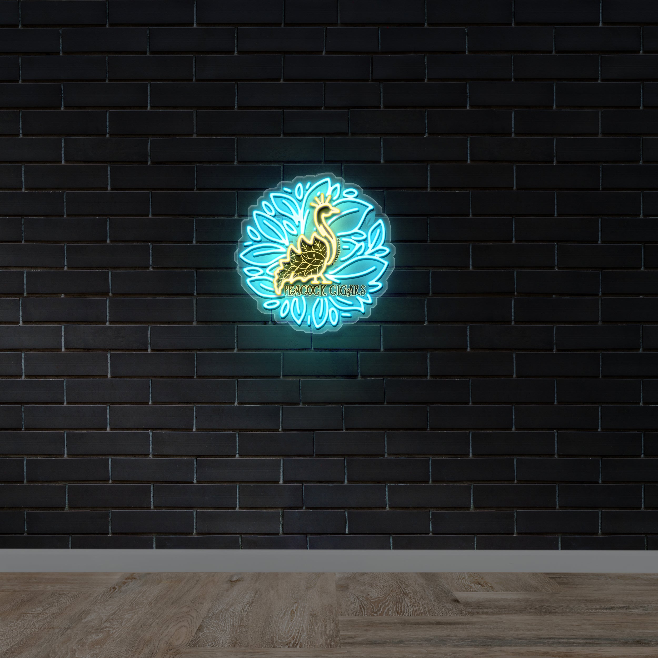 PEACOCK CIGARS - Premium Neon Artwork