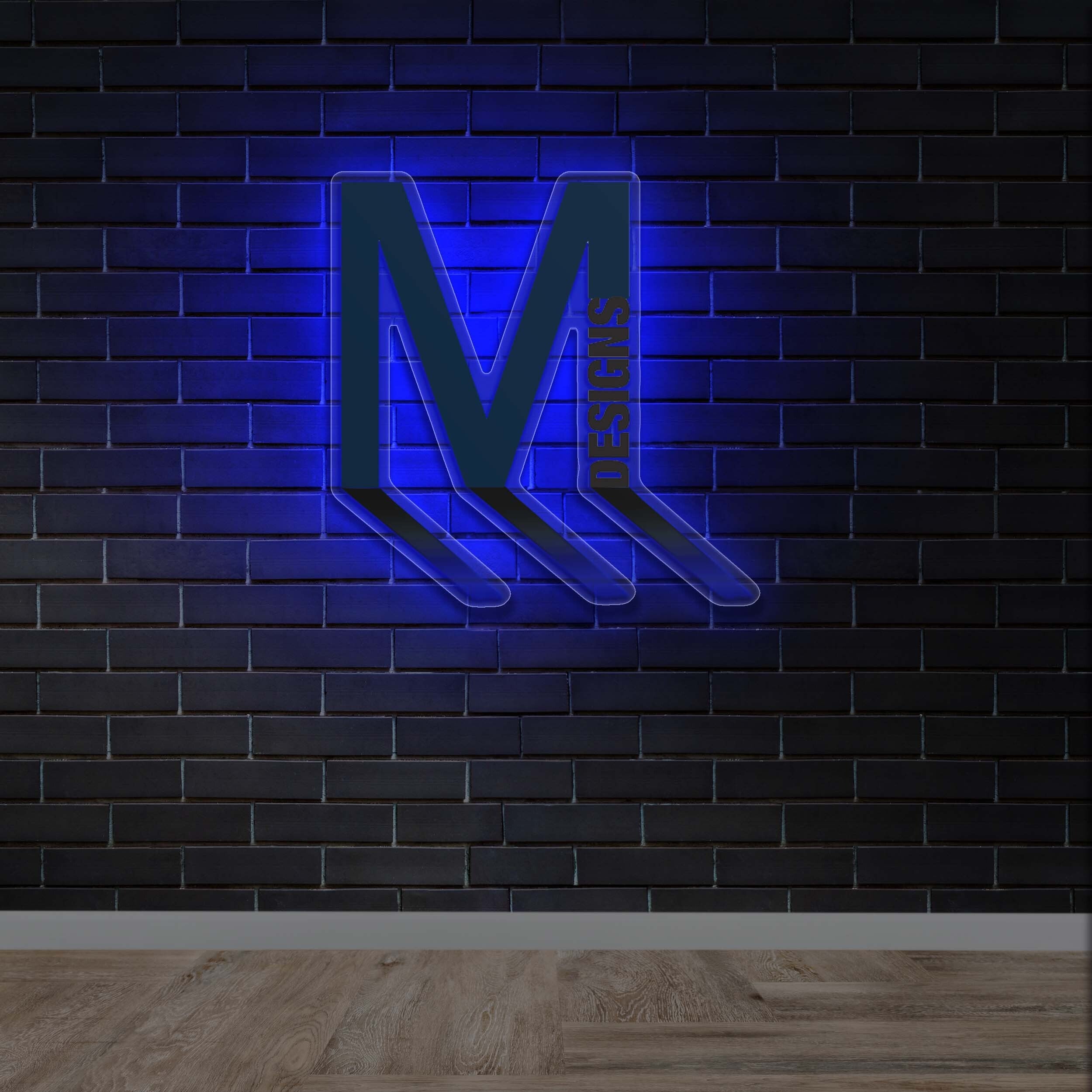 M logo | Backlit - Premium Neon Artwork