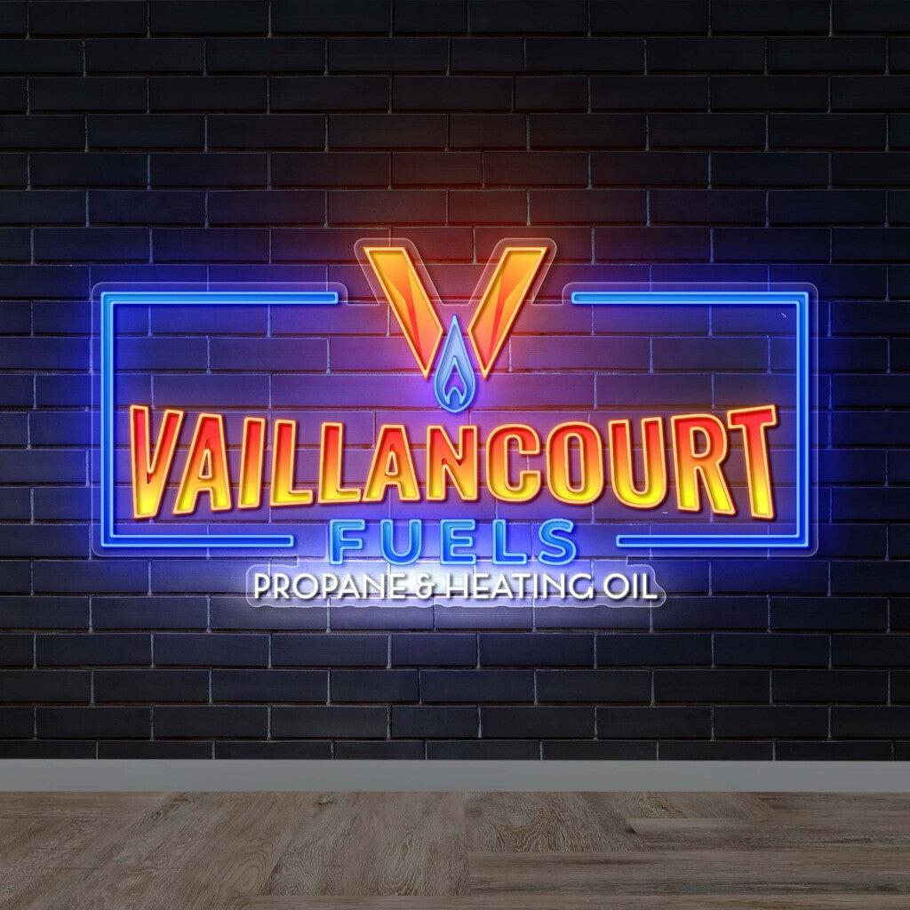 VAILLANCOURT FUELS PROPANE & HEATING OIL - Premium Neon Artwork