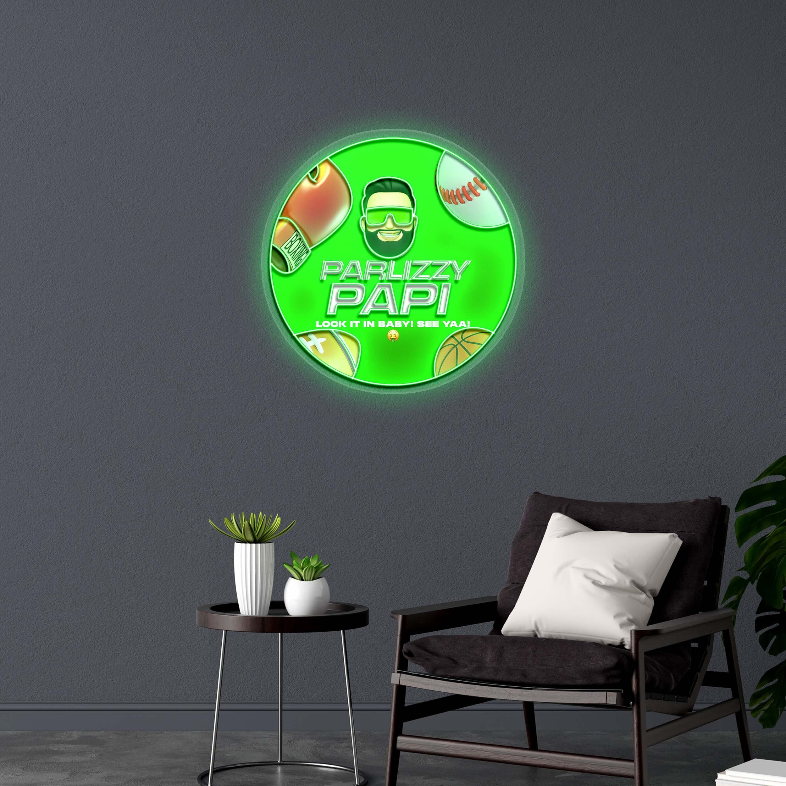 PARLIZZY PAPI (version 2) - Premium Neon Artwork
