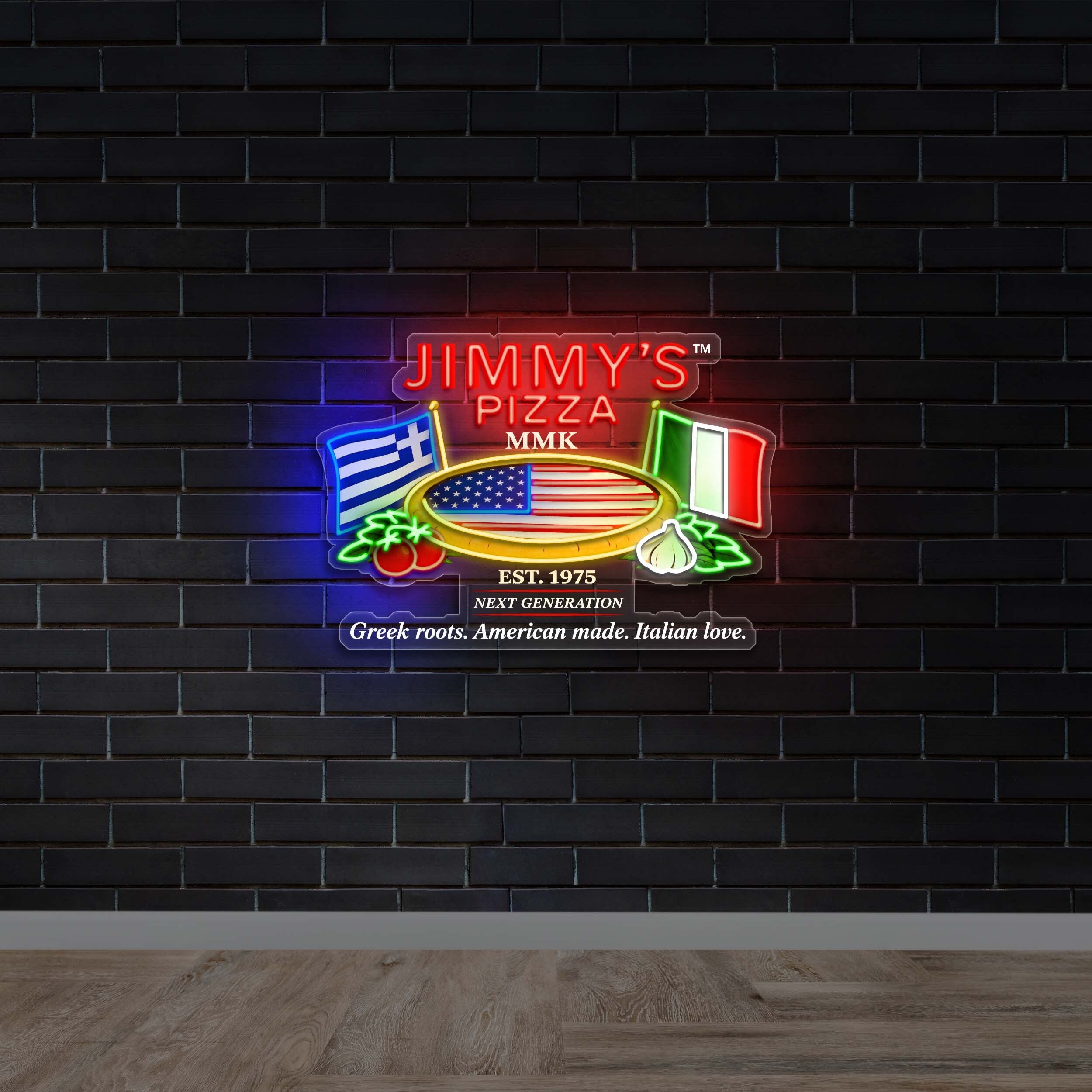JIMMY'S PIZZA - Premium Neon Artwork