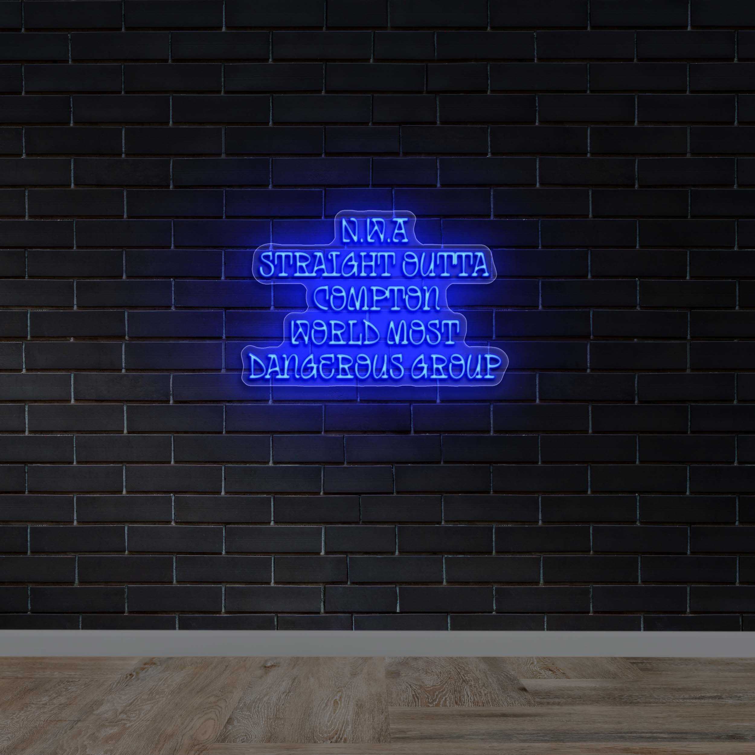 NWA Straight Outta Compton - Premium Neon Artwork