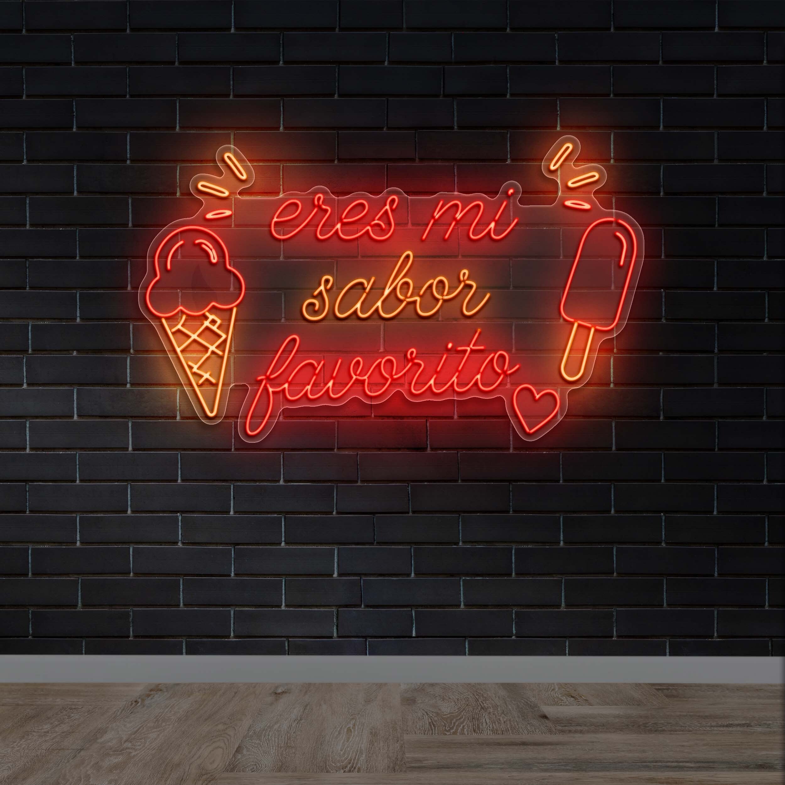 eres mi sabor favorito - Premium Neon Artwork
